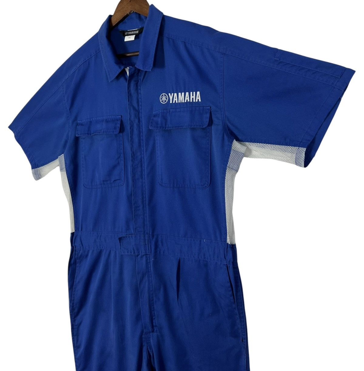 Yamaha Vintage Yamaha Valentino Rossi R1 Racing Mechanic Jumpsuit Size US 41 - 3 Thumbnail