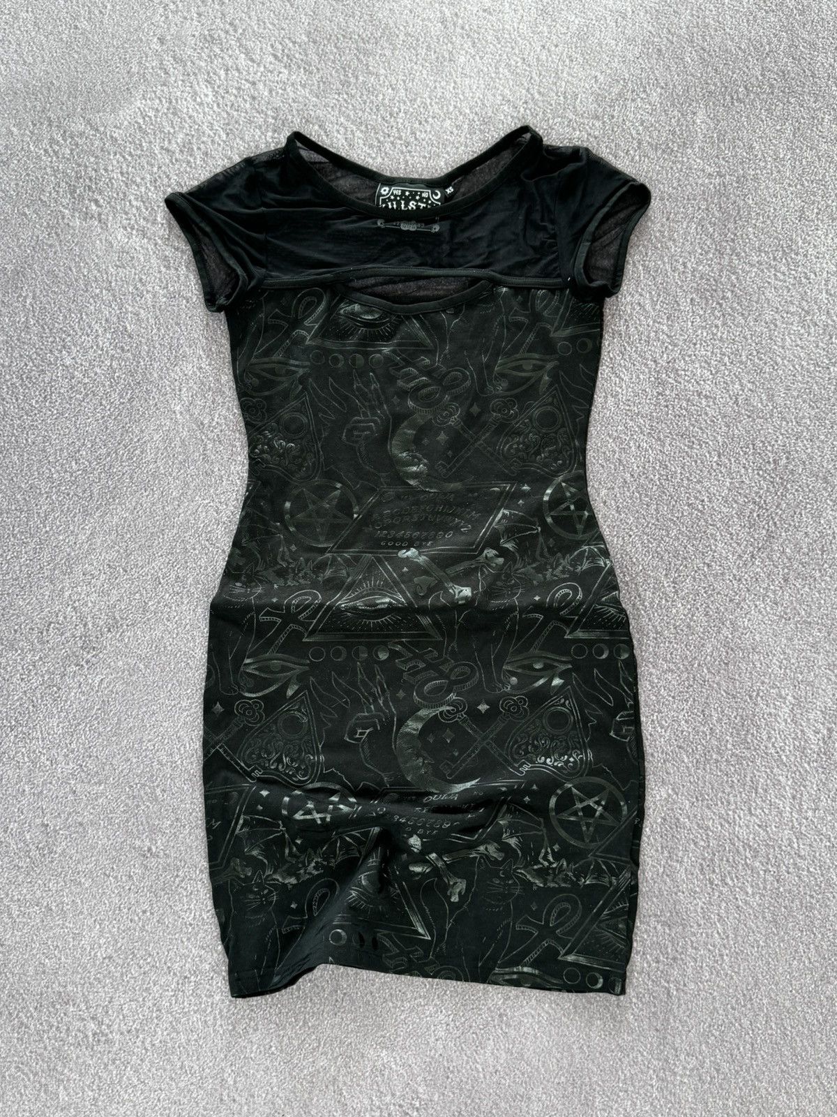 Beauty Beast Killstar Gothic Vibe Y2K Womens Opium Mini Dress Size XS / US 0-2 / IT 36-38 - 1 Thumbnail