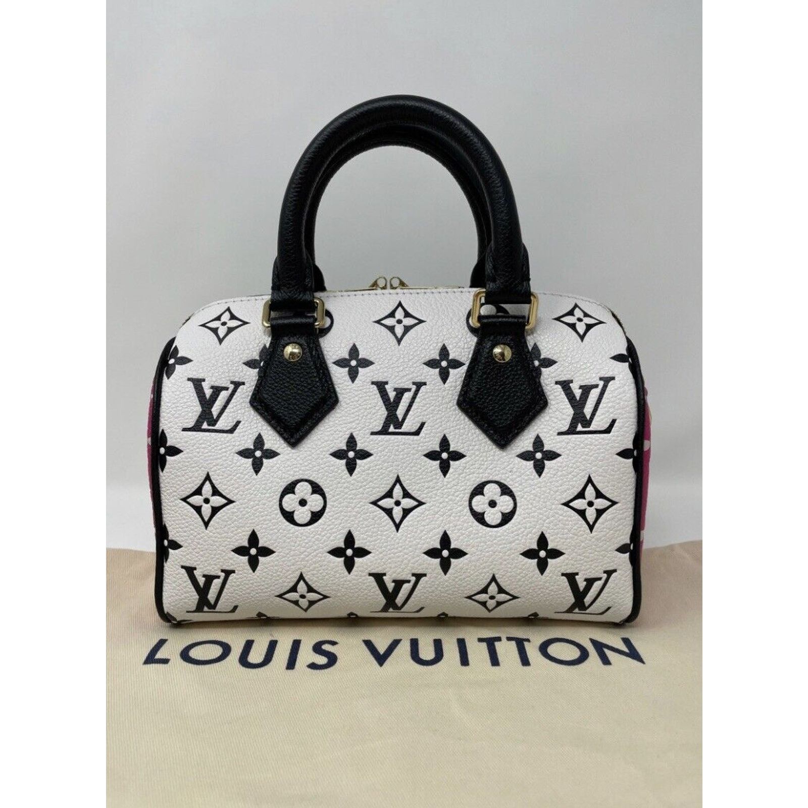 Louis Vuitton Louis Vuitton Speedy Bandouliere Duffle 20 Black Pink White Size ONE SIZE - 6 Thumbnail
