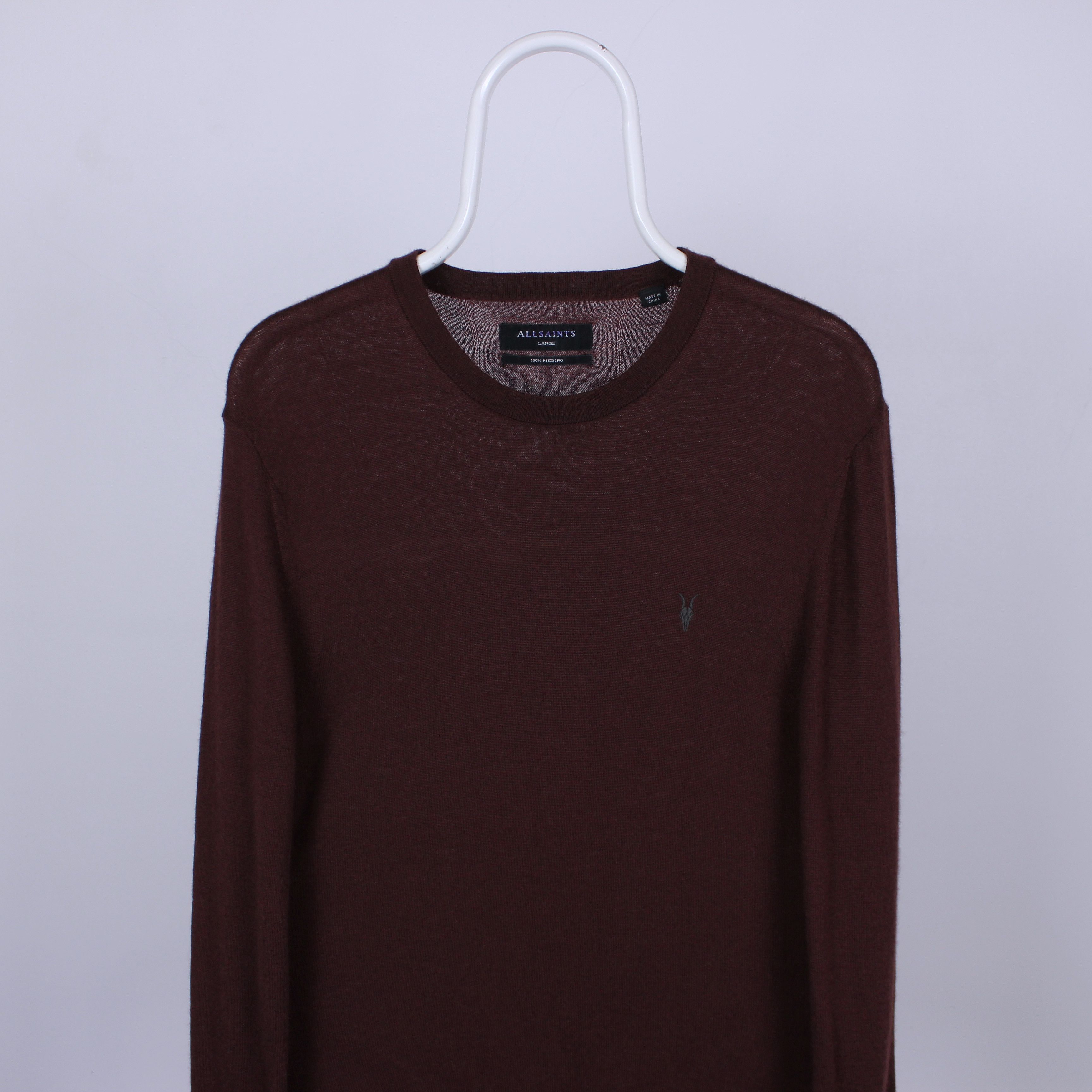 Allsaints Allsaint sweater mode merino crew M L red wool Size US L / EU 52-54 / 3 - 1 Thumbnail