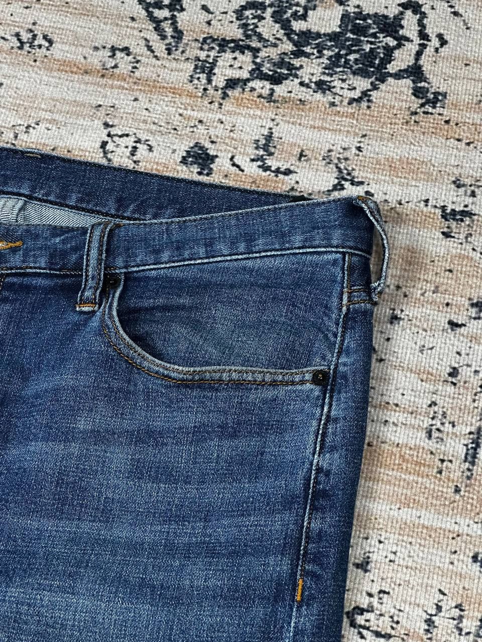 Emporio Armani Emporio Armani Blue Slim Metal Logo Jeans Pants Size US 33 - 5 Thumbnail