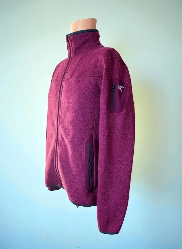 Arc'teryx Arc'teryx Burgundy Fleece Jacket Women L Outdoor Cozy Style Size L / US 10 / IT 46 - 1 Thumbnail
