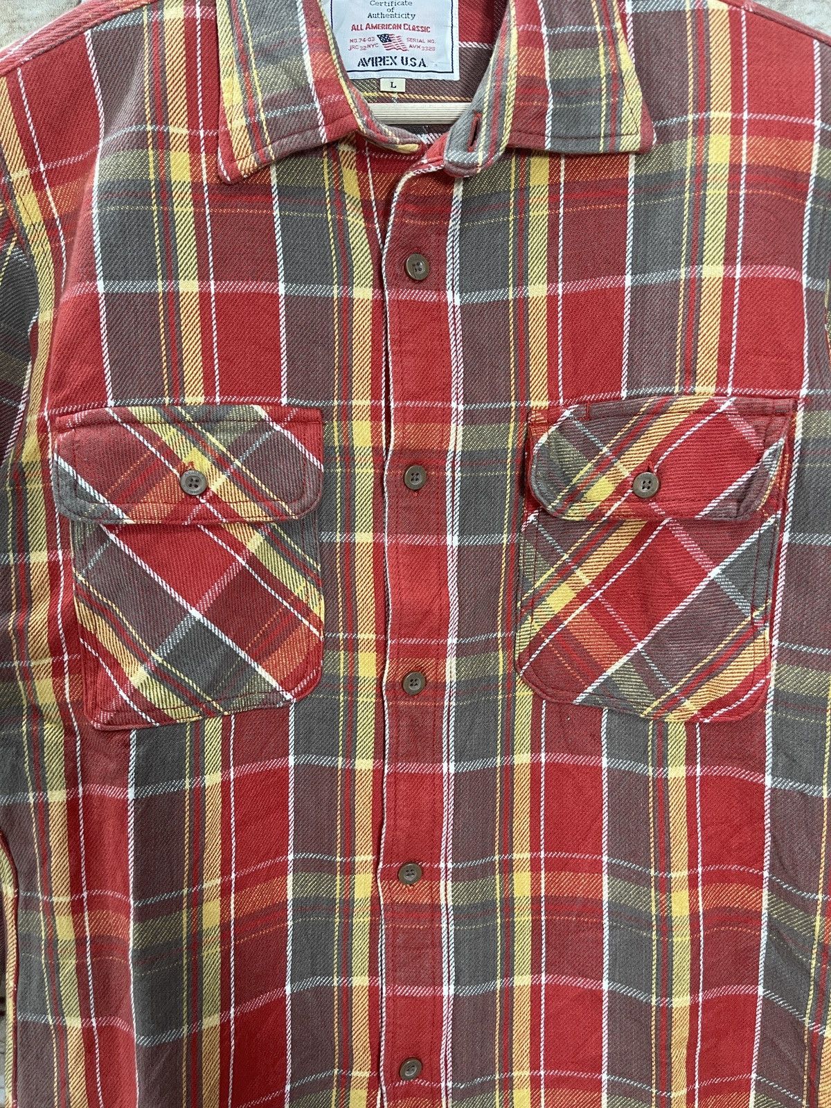 Avirex × Flannel Avirex USA Flannel Work Shirt Size L Size US L / EU 52-54 / 3 - 6 Thumbnail