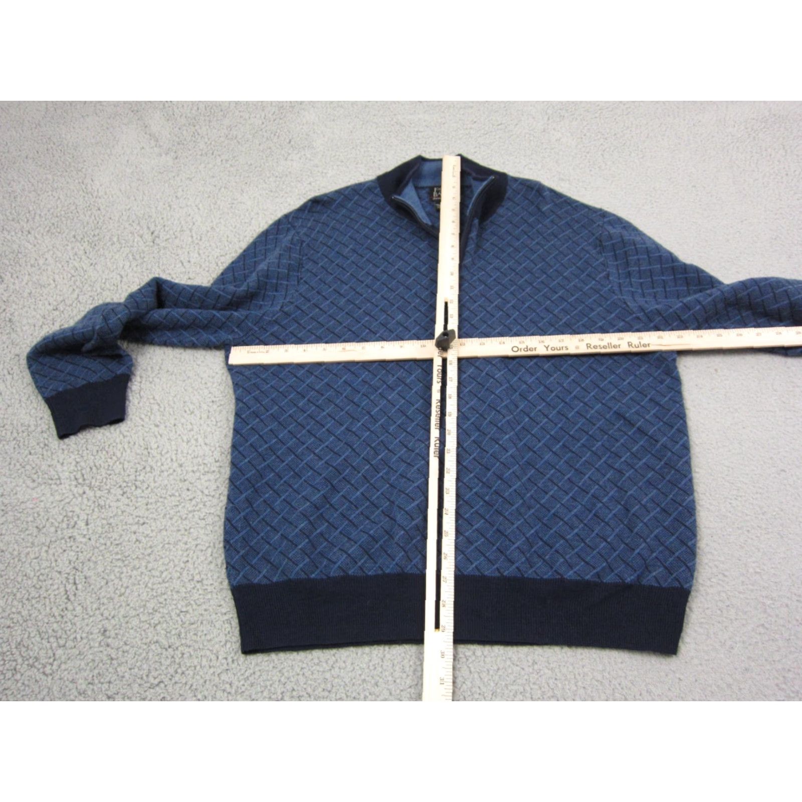 Jos. A. Bank Jos A Bank Sweater Mens Adult Large Black 100% Wool V Neck Merino Knit Soft Pullover Knit 90s Preppy Size US L / EU 52-54 / 3 - 6 Thumbnail
