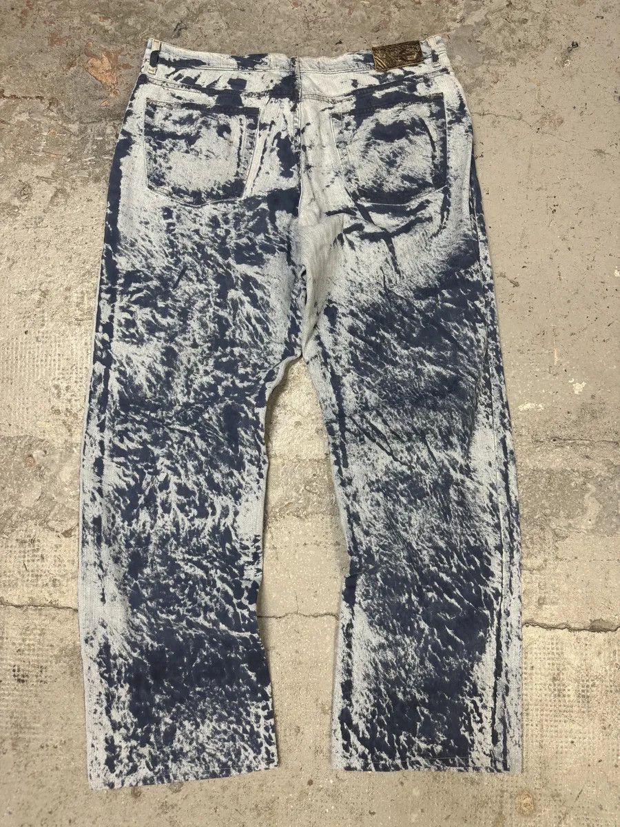 Just Cavalli 2000s Cavalli Blue Blurred Denim Jeans Size US 32 / EU 48 - 8 Thumbnail