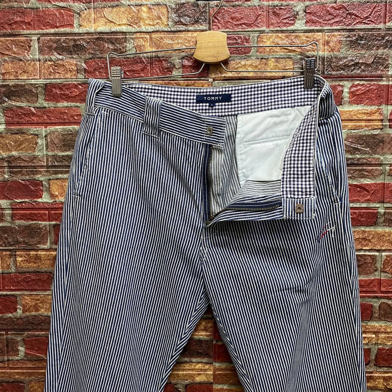 Dickies DICKIES X TOMMY Hickory Stripe Workwear Carpenter Pants Size US 33 - 12 Thumbnail