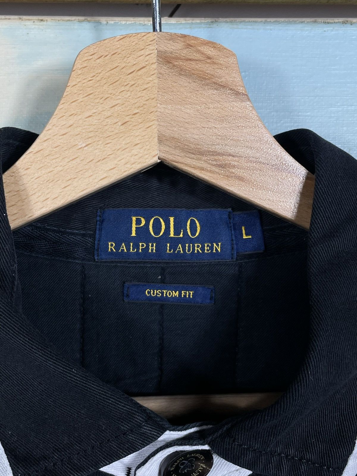 Polo Ralph Lauren Polo Ralph Lauren Black Retro 00s Longsleeve Skate Drip Swag Size US L / EU 52-54 / 3 - 7 Thumbnail