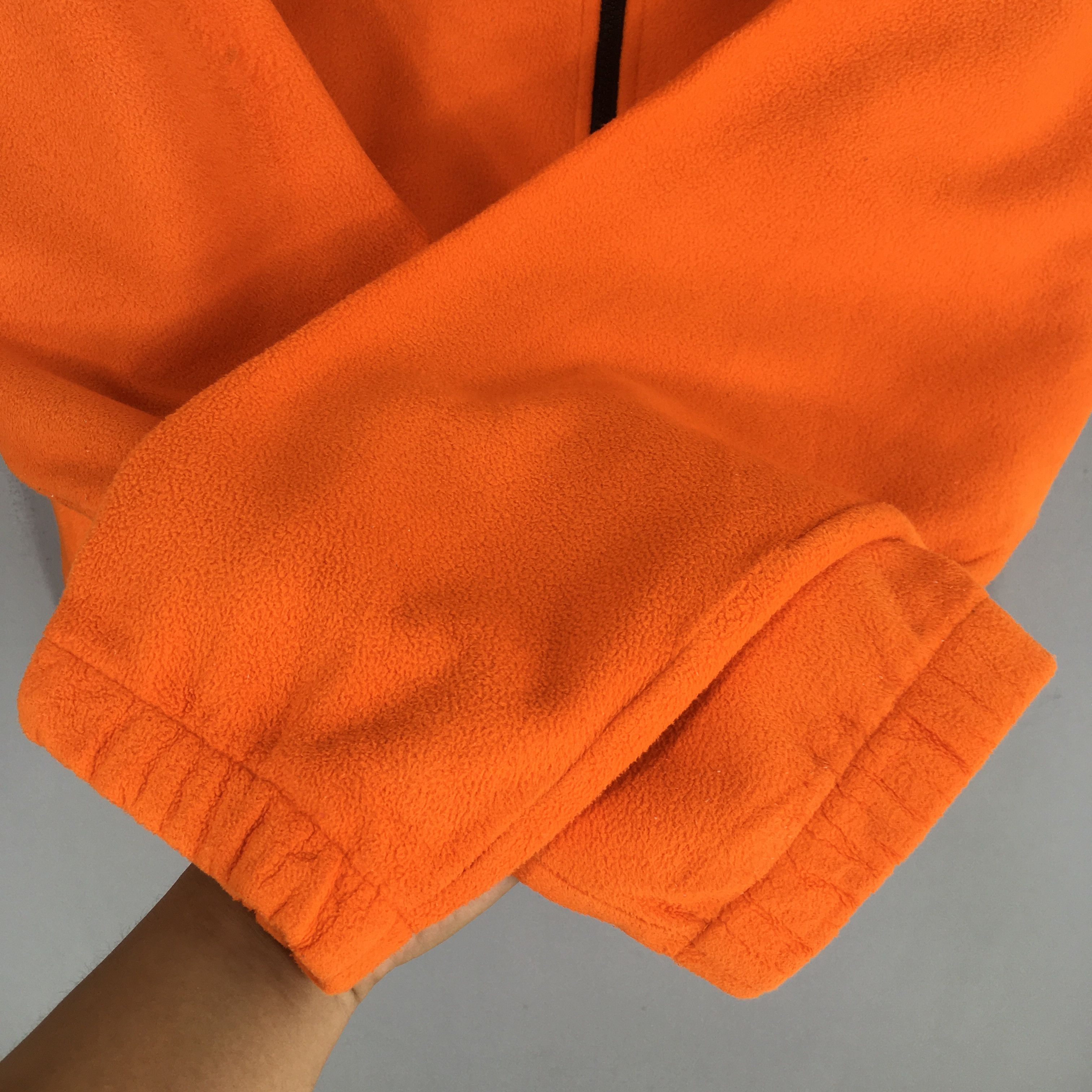 Nike × Vintage Vintage Y2K Nike Fleece Orange Zipper Sweatshirt Medium Size US M / EU 48-50 / 2 - 4 Thumbnail
