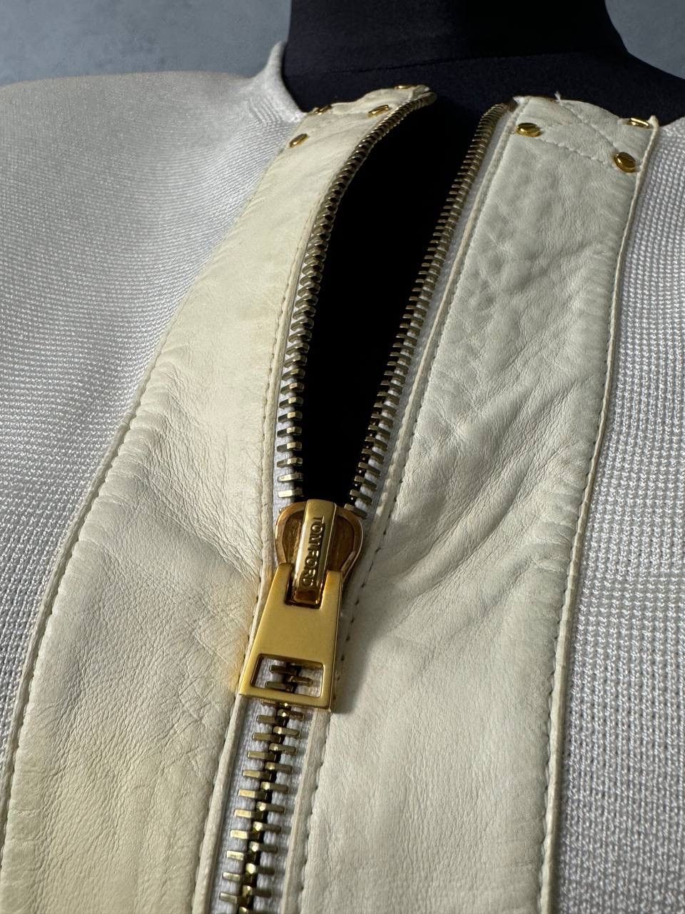 Tom Ford Rare Tom Ford jacket viscose leather zip size 42 Size M / US 6-8 / IT 42-44 - 9 Thumbnail