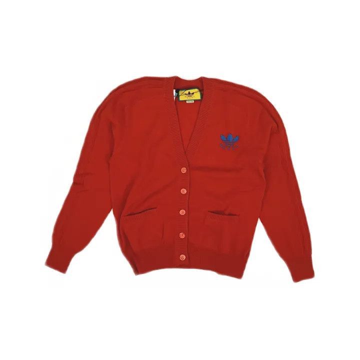 Gucci GUCCI x adidas Red Knit Long Sleeve Cardigan-2507 Size XS / US 0-2 / IT 36-38 - 8 Thumbnail