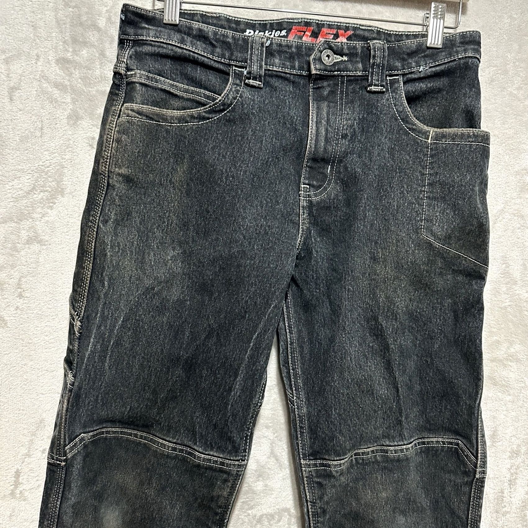 Dickies Dickies 874 Jeans Men 30 Black Double Knee Pockets Denim Relaxed Straight 5-Pocket Stretch Size US 30 / EU 46 - 5 Thumbnail