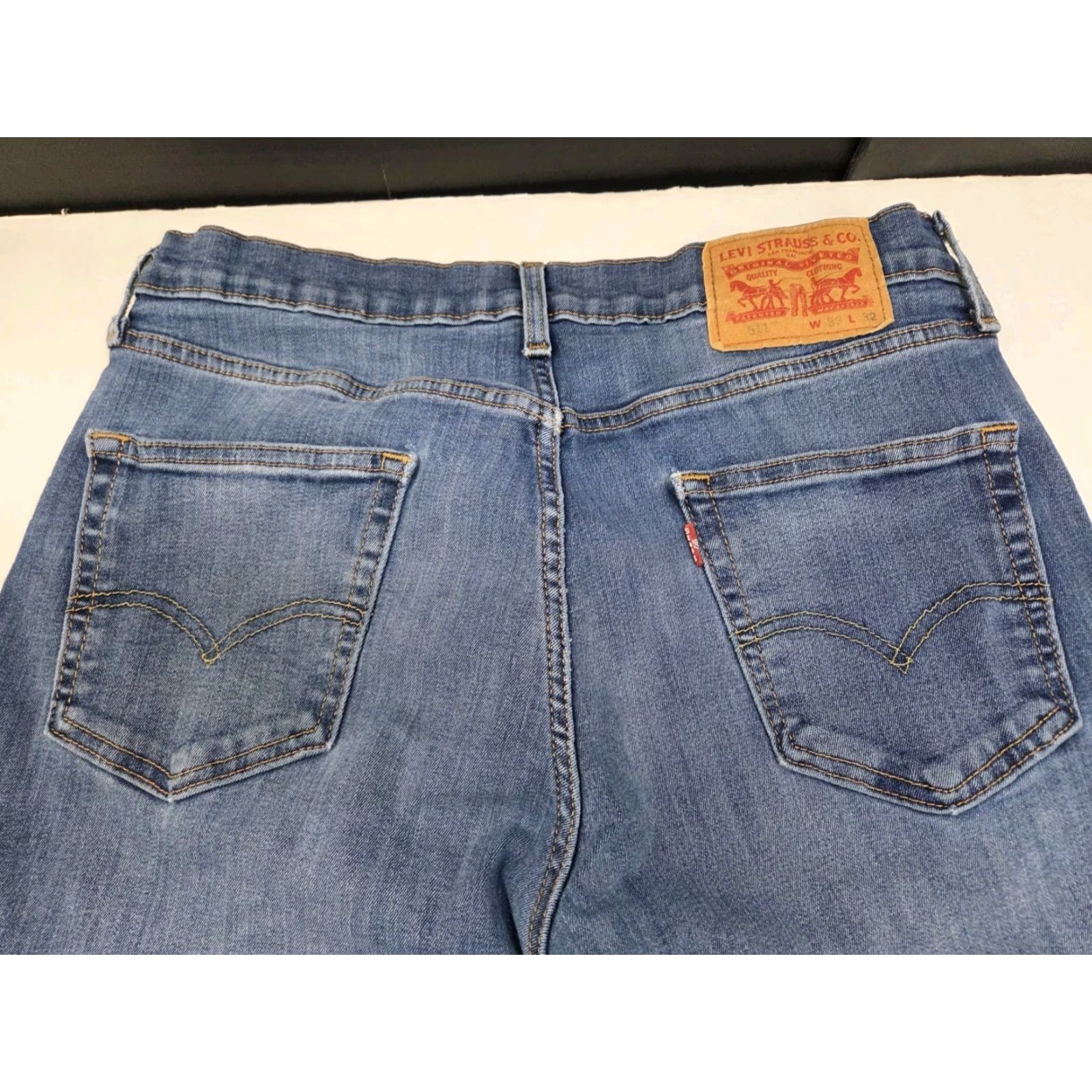 Levi's VINTAGE Levi's 511 Jeans Slim Blue 33-32 Mens Regular Denim Cotton/Polyester/Spandex 5-Pocket Size US 33 - 5 Thumbnail