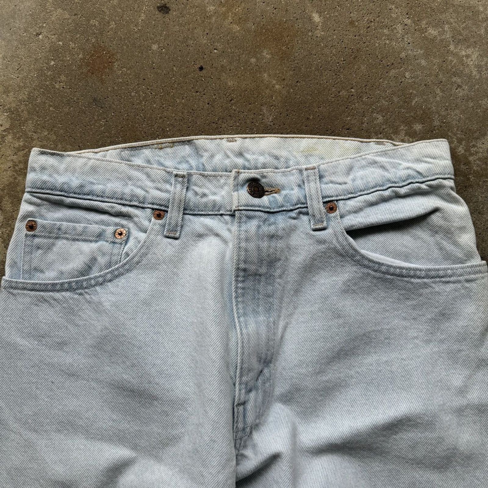 Levi's VINTAGE 90s LEVI'S 550 LIGHT WASH FADED DENIM JEANS 29 Size US 29 - 6 Thumbnail