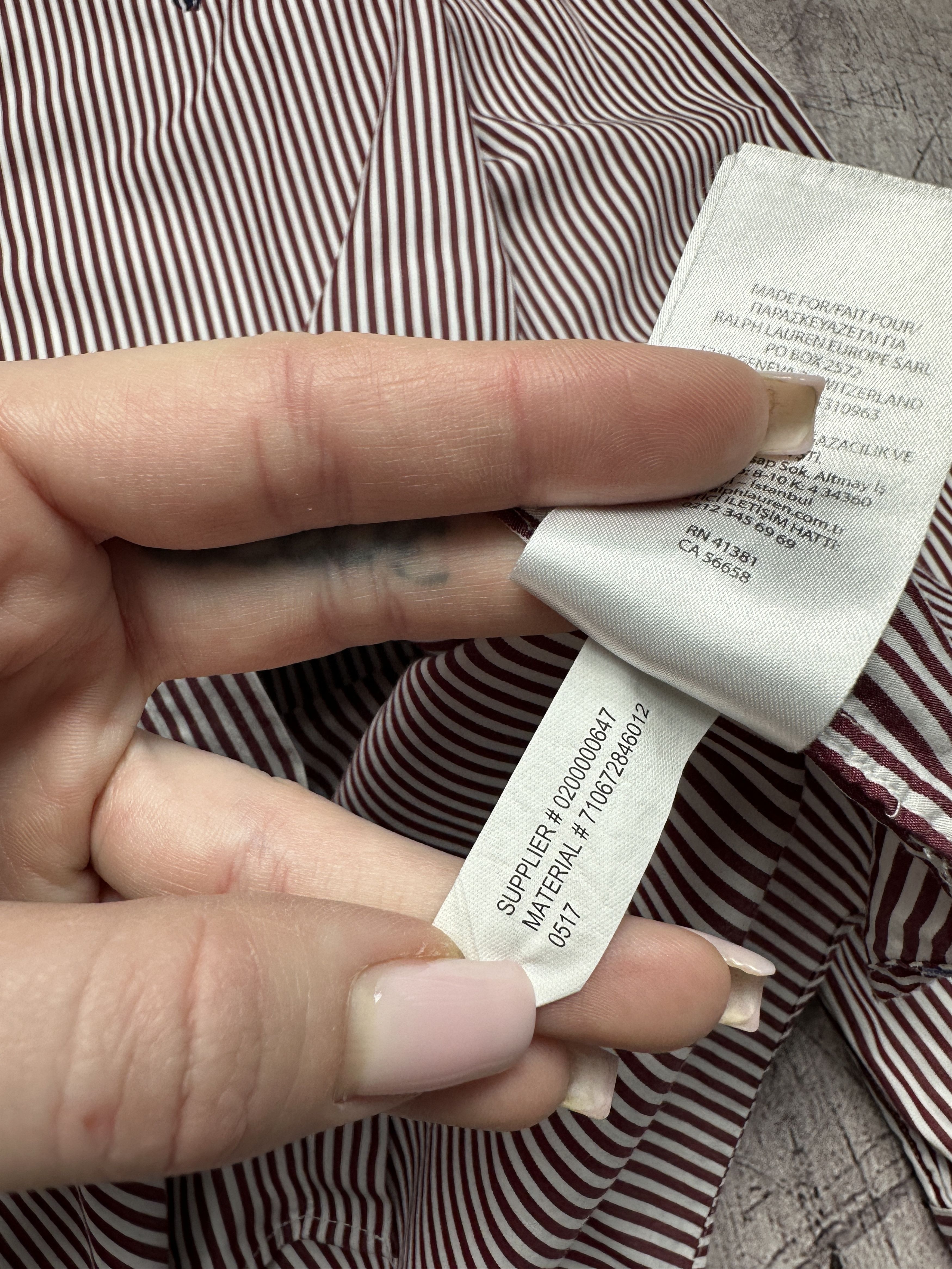 Polo Ralph Lauren Polo Ralph Lauren Mens Long Sleeve Striped Shirt Size US S / EU 44-46 / 1 - 6 Thumbnail