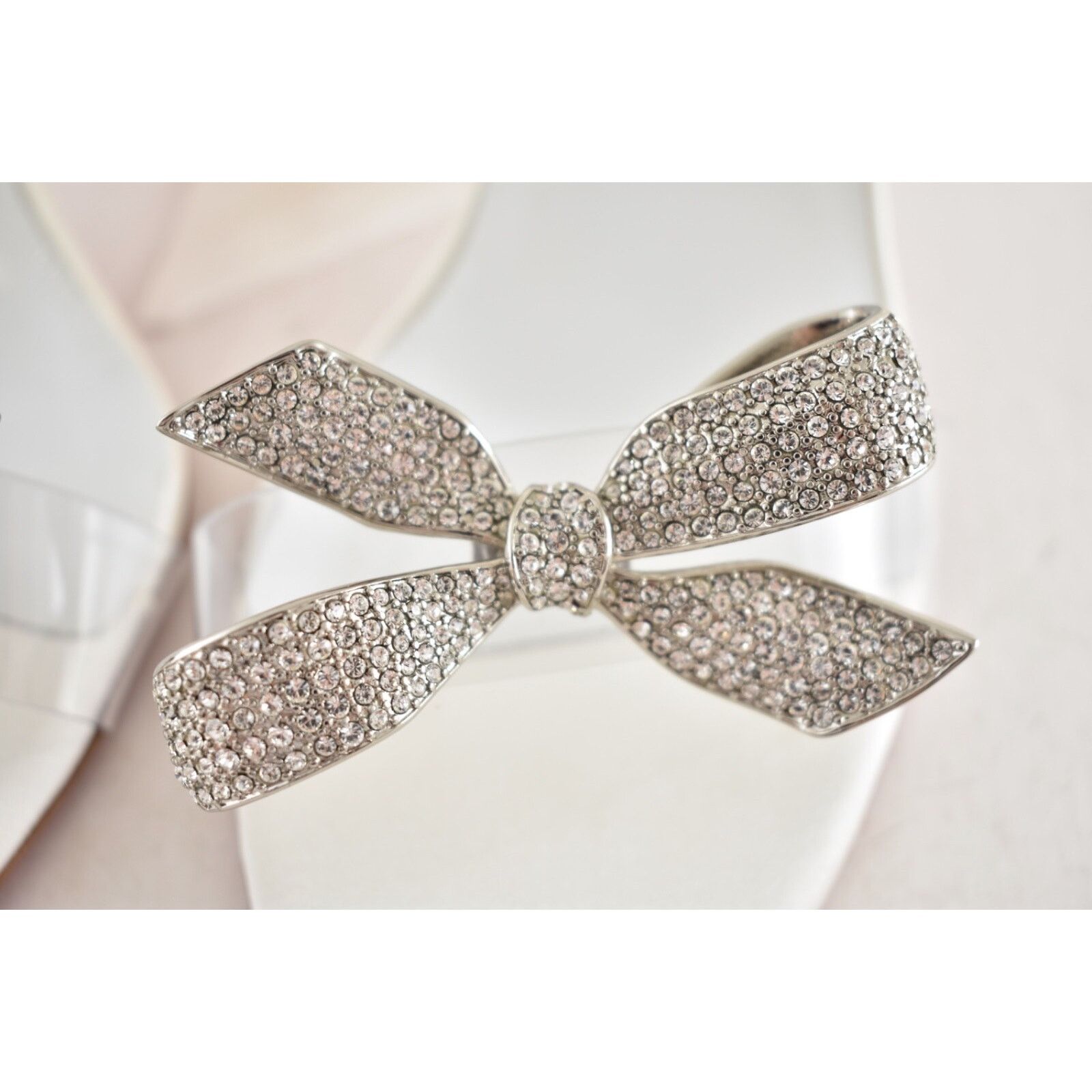 Christian Louboutin Christian Louboutin Astrinodo 100 Ivory PVC Bow Lace Up Size US 7 / IT 37 - 16 Thumbnail