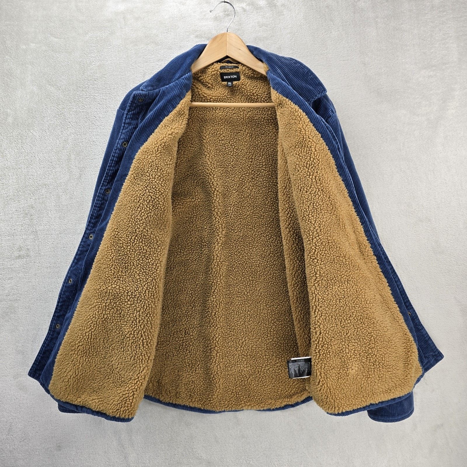 Brixton Brixton Durham Sherpa Lined Jacket Mens Joe Blue Corduroy Size US XL / EU 56 / 4 - 7 Thumbnail