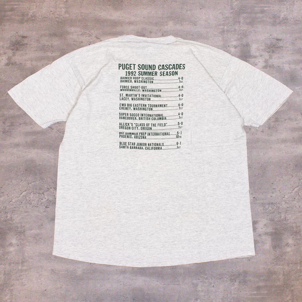 Russell Athletic × Vintage Vintage 1992 Puget Sound Cascades Single Stitch Gray Tee Size US M / EU 48-50 / 2 - 2 Thumbnail