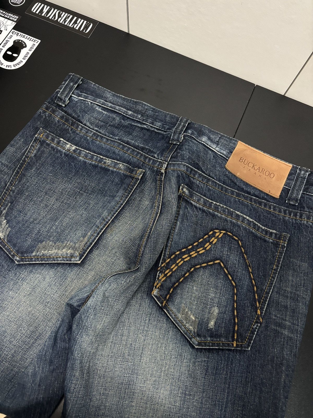 BUCKAROO Buckaroo Jeans Flare Distressed Denim Jeans Size US 36 / EU 52 - 3 Thumbnail
