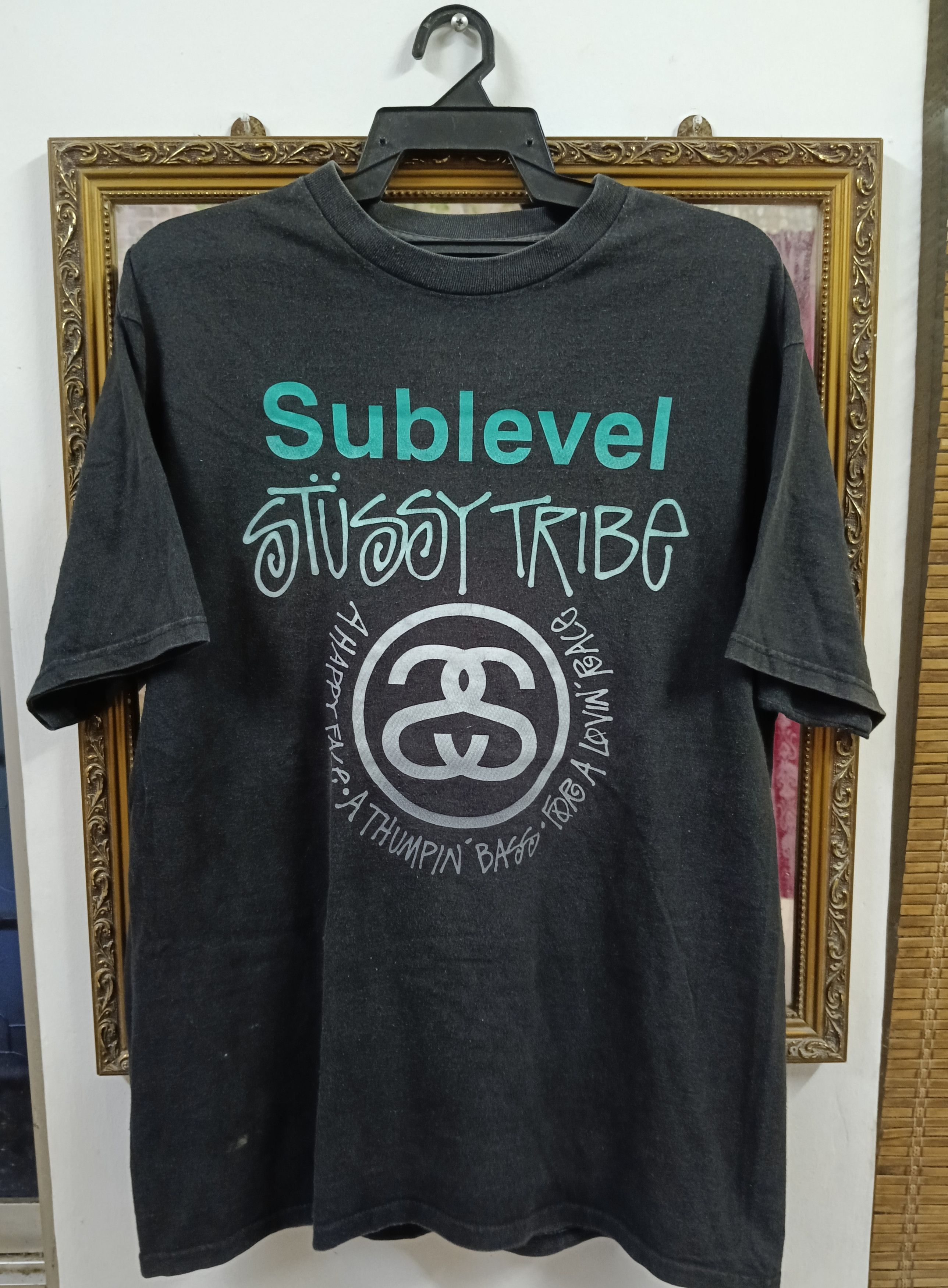 Stussy × Vintage DISTRESSED FADE 90s SUBLAVEL STUSSY TRIBE Size US L / EU 52-54 / 3 - 1 Thumbnail