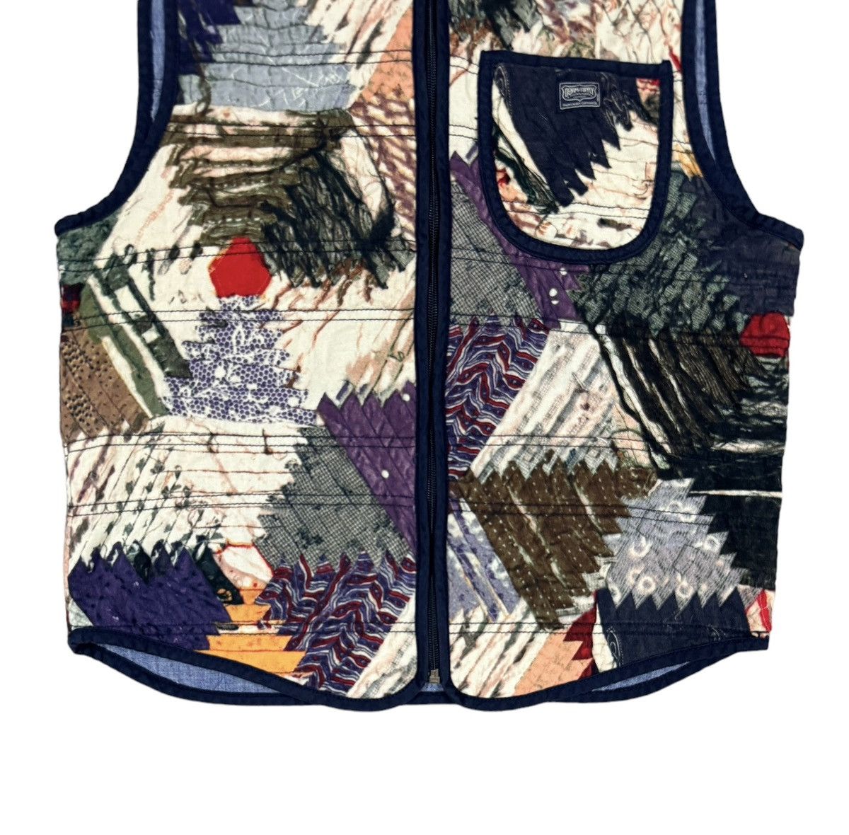 Denim & Supply Ralph Lauren × RRL Ralph Lauren Ralph Lauren Vest Jacket Southwestern Najavo Patchwork Ranch Size 42S - 4 Thumbnail