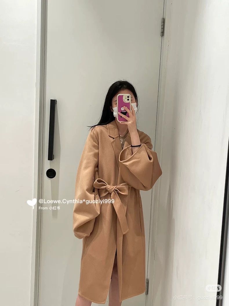 Loewe LOEWE Leather label logo wool coat Size XS / US 0-2 / IT 36-38 - 6 Thumbnail