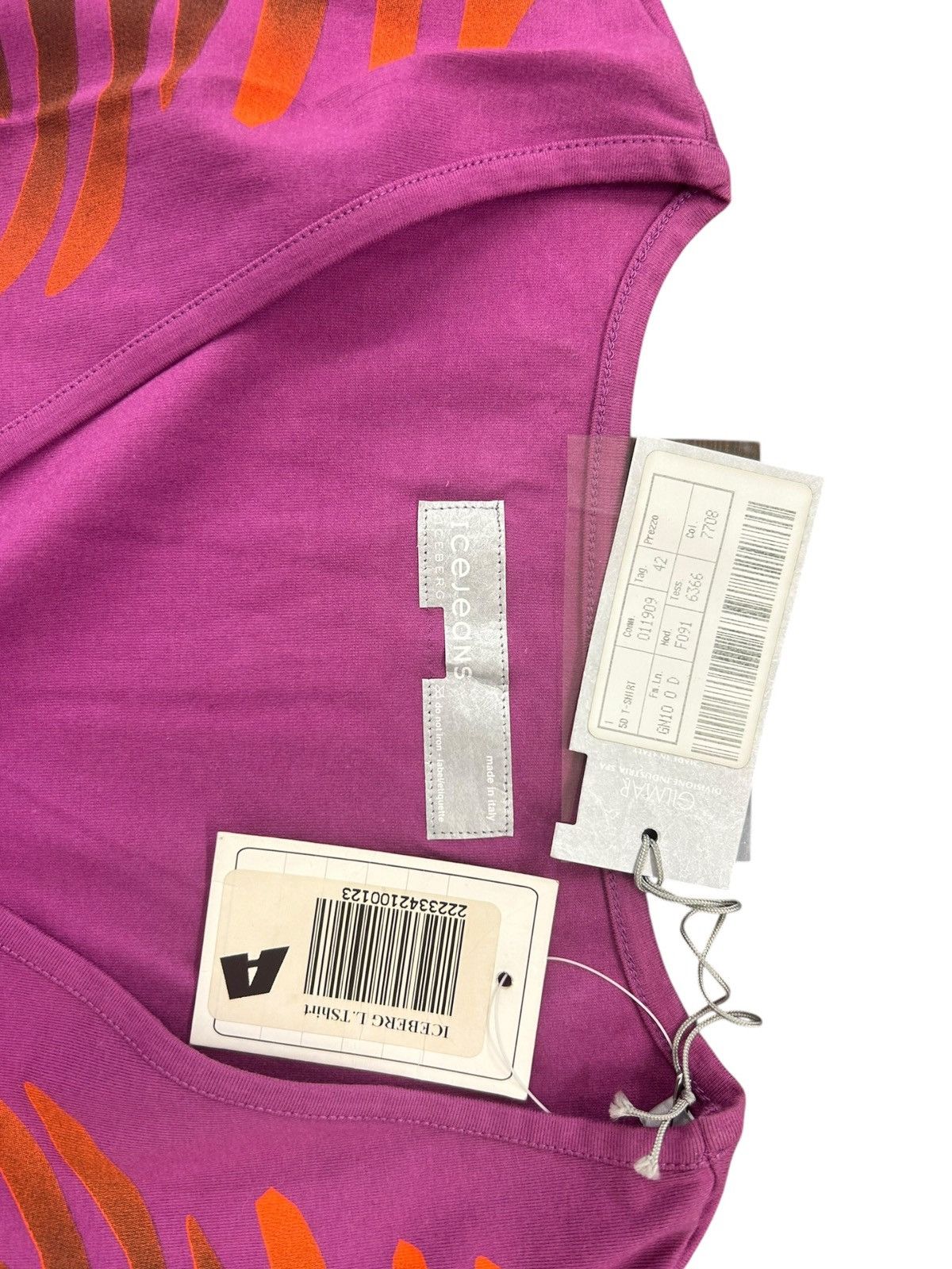 Iceberg ICEBERG Ice Jeans pink Graphic Tee - Archive/Y2K Style Size M / US 6-8 / IT 42-44 - 4 Thumbnail