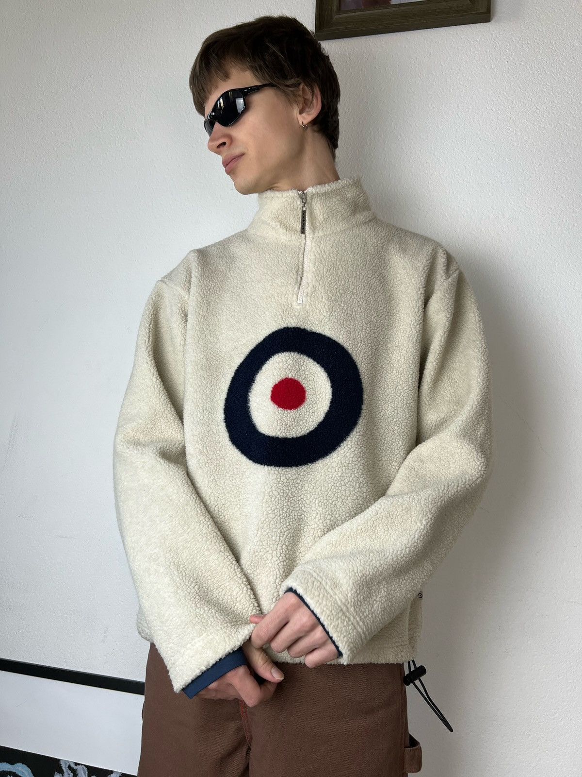 JNCO × Japanese Brand Lambretta vintage Baggy fleece Big logo Drill Streetwear Y2K Size US L / EU 52-54 / 3 - 9 Thumbnail