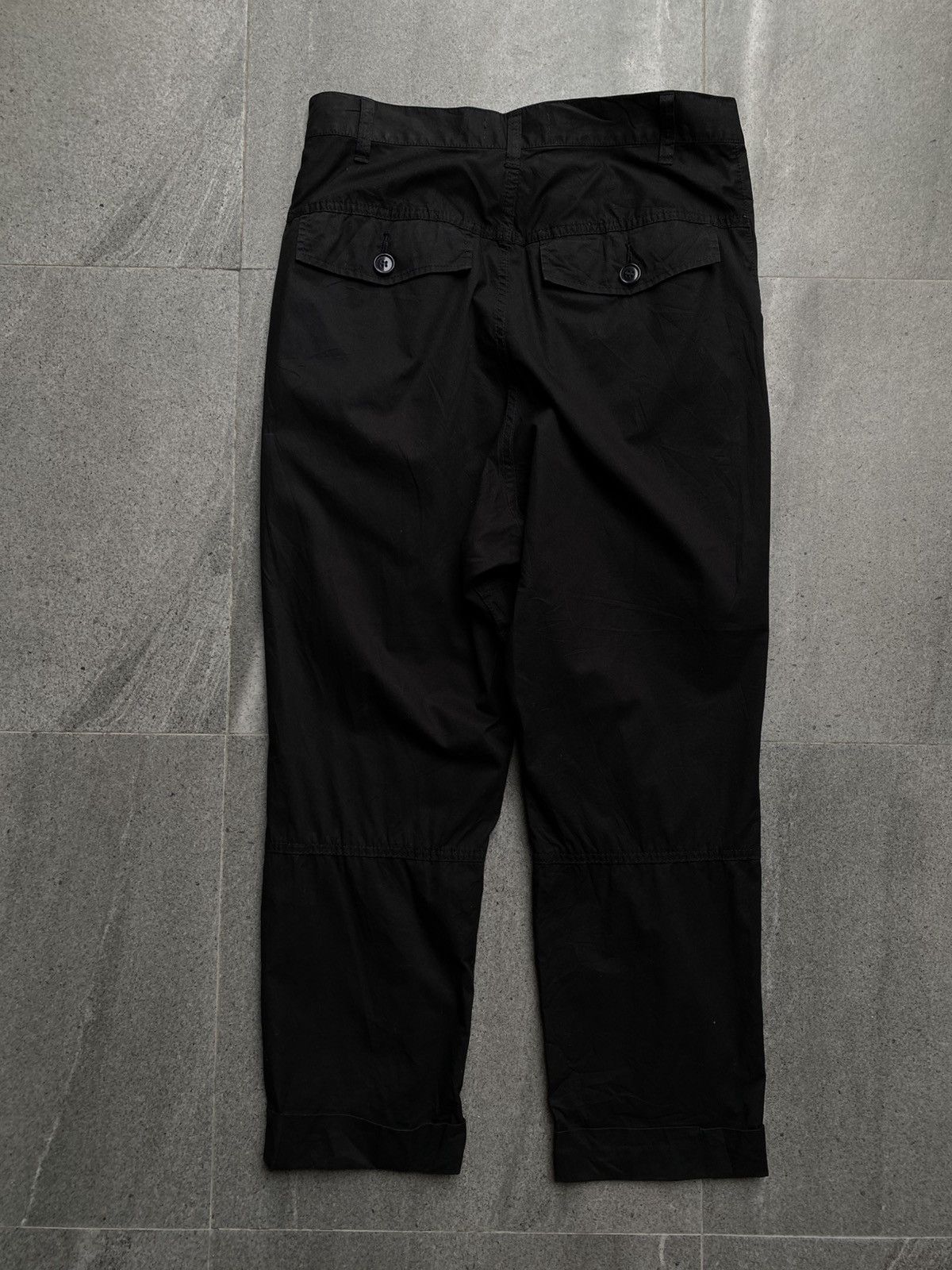 Issey Miyake ZUCCa Black Button Fly Pants / Issey Miyake Group Size US 29 - 5 Thumbnail
