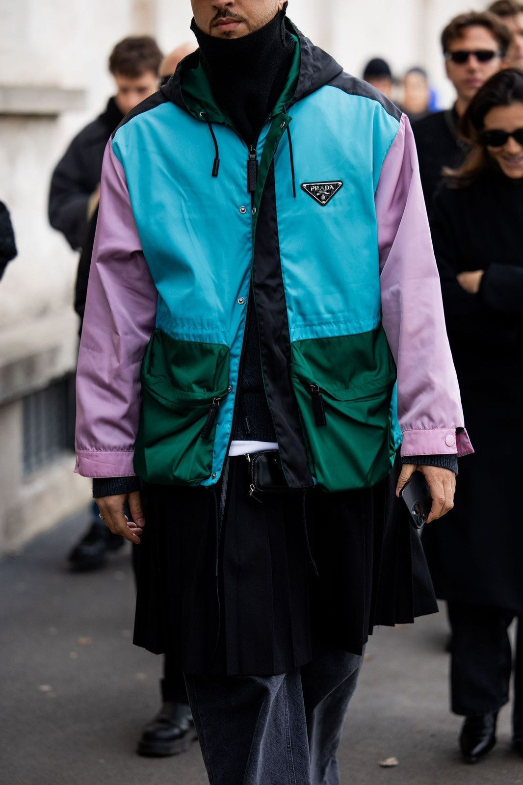 Prada Prada FW18 Nylon Colorblock Cargo Zip Up Runway Jacket Size US M / EU 48-50 / 2 - 23 Thumbnail
