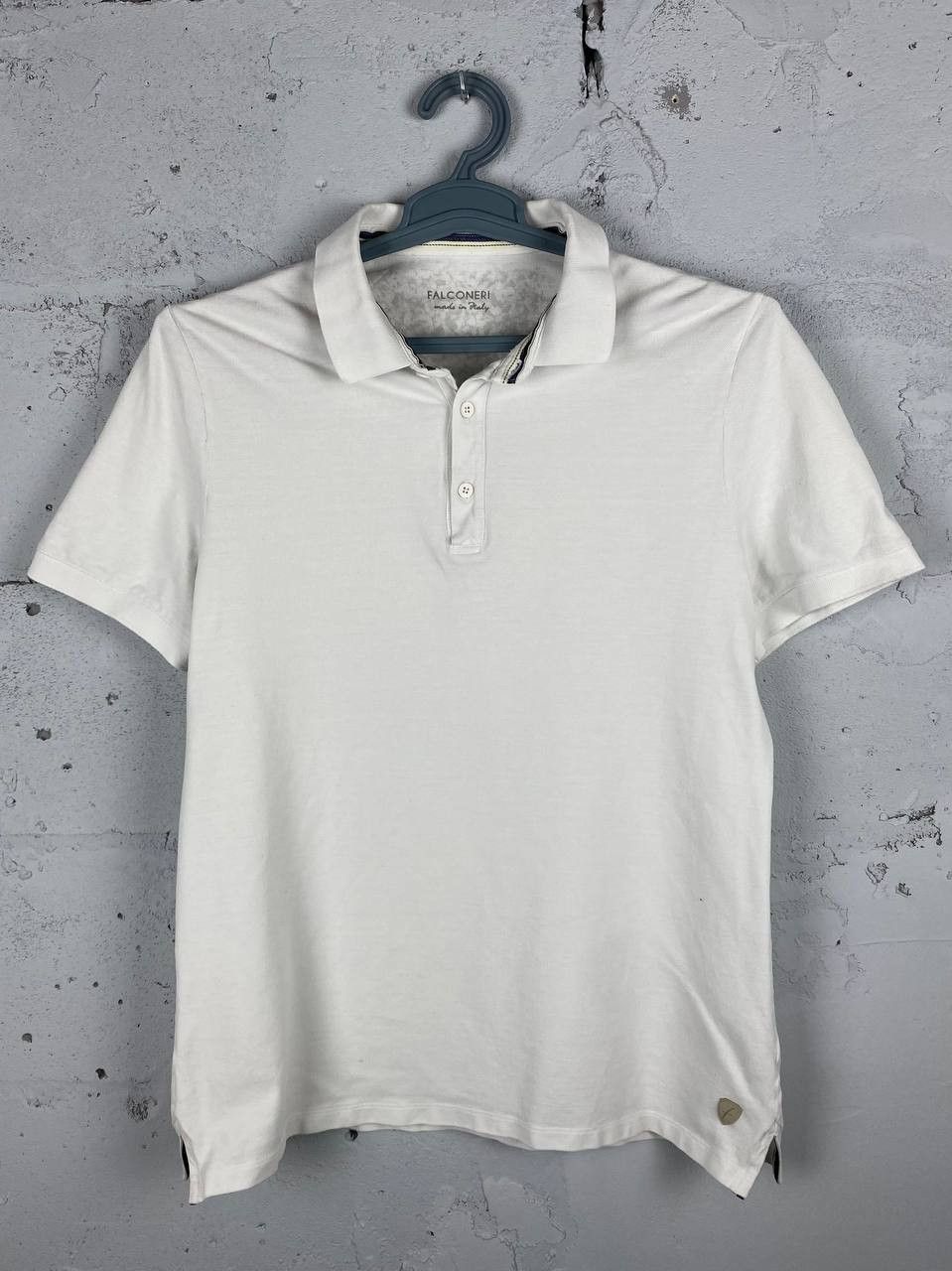 Falcone Falconeri Luxury White Dress Polo Made In Italy Size US L / EU 52-54 / 3 - 1 Thumbnail