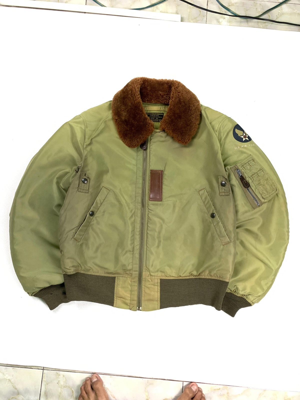 Buzz Rickson's Vintage Bomber B15 Buzzricksons Military Size US L / EU 52-54 / 3 - 1 Thumbnail