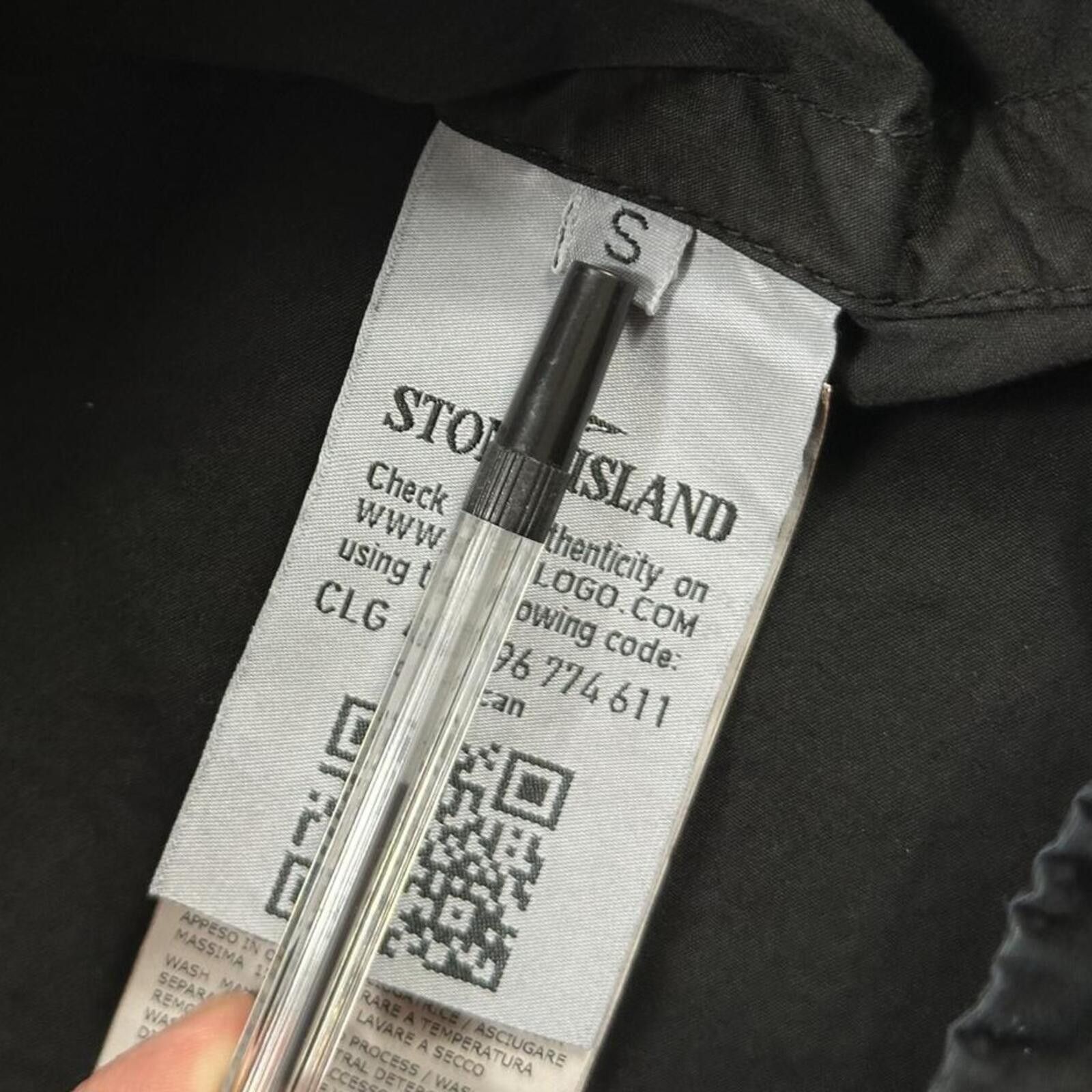 Stone Island Stone Island Zip Up Cotton Overshirt Black Small Size US S / EU 44-46 / 1 - 5 Thumbnail