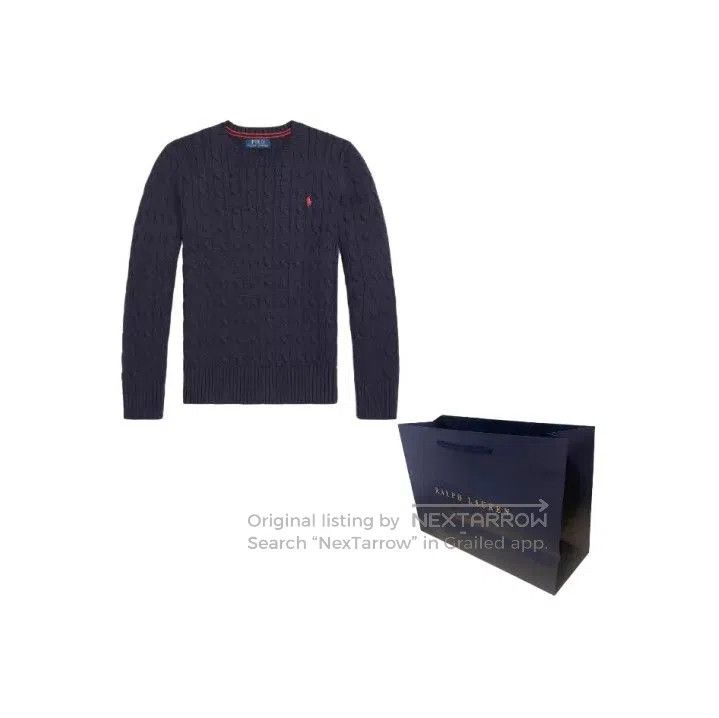 Polo Ralph Lauren Polo Ralph Lauren Pony Logo Cable Knit Cotton Sweater. Size US L / EU 52-54 / 3 - 1 Thumbnail