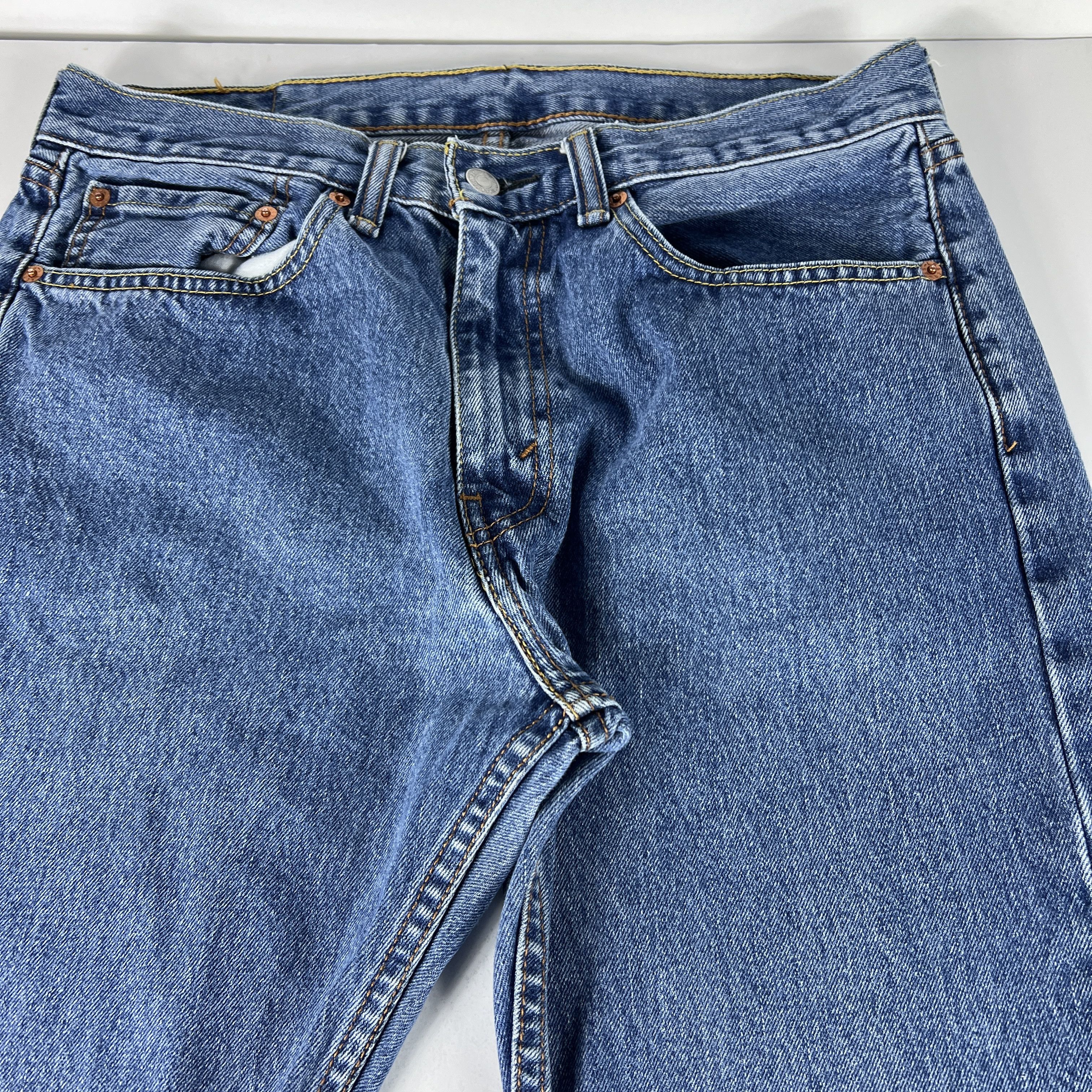 Levi's Levi's Jeans 505 Straight Leg Blue Faded Denim Size US 34 / EU 50 - 3 Thumbnail