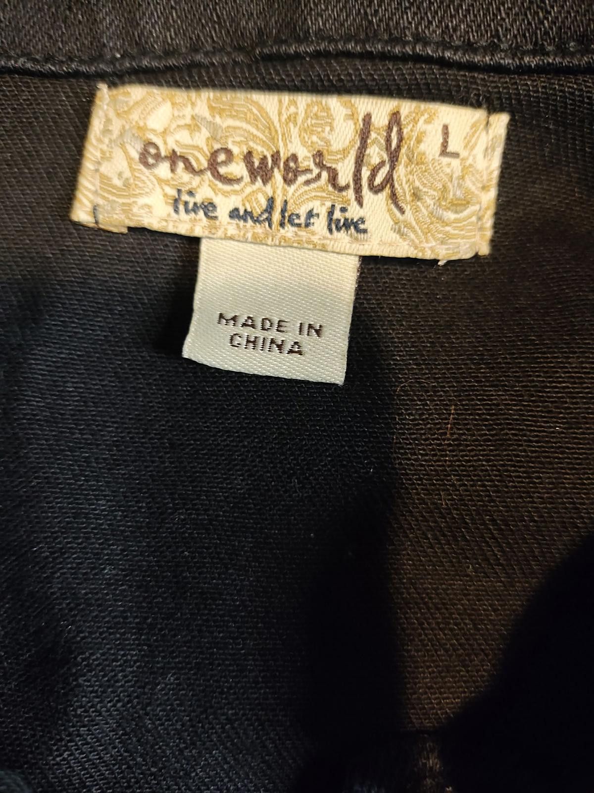 Other One World Women's Utility Jacket with Patterned Sleeves Size L / US 10 / IT 46 - 7 Thumbnail