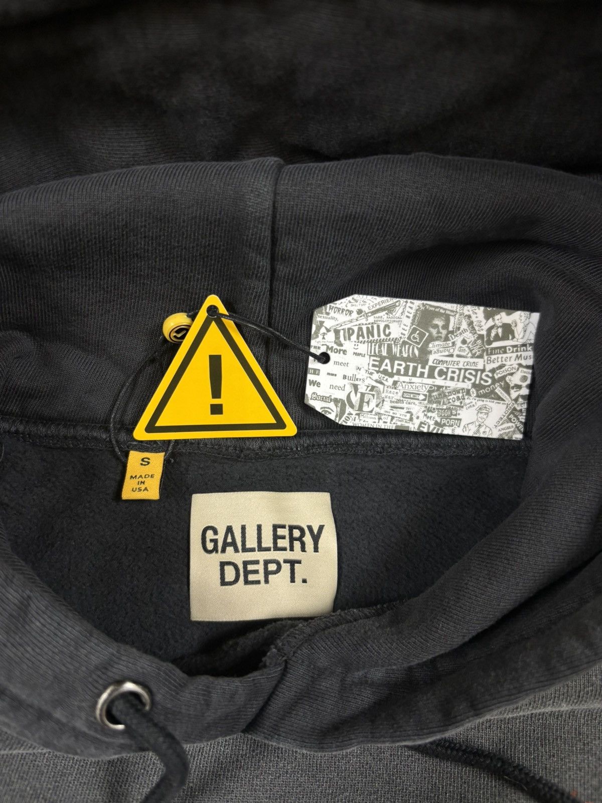 Gallery Dept. Gallery Dept Paint Logo Hoodie, Washed Black Size US S / EU 44-46 / 1 - 13 Thumbnail