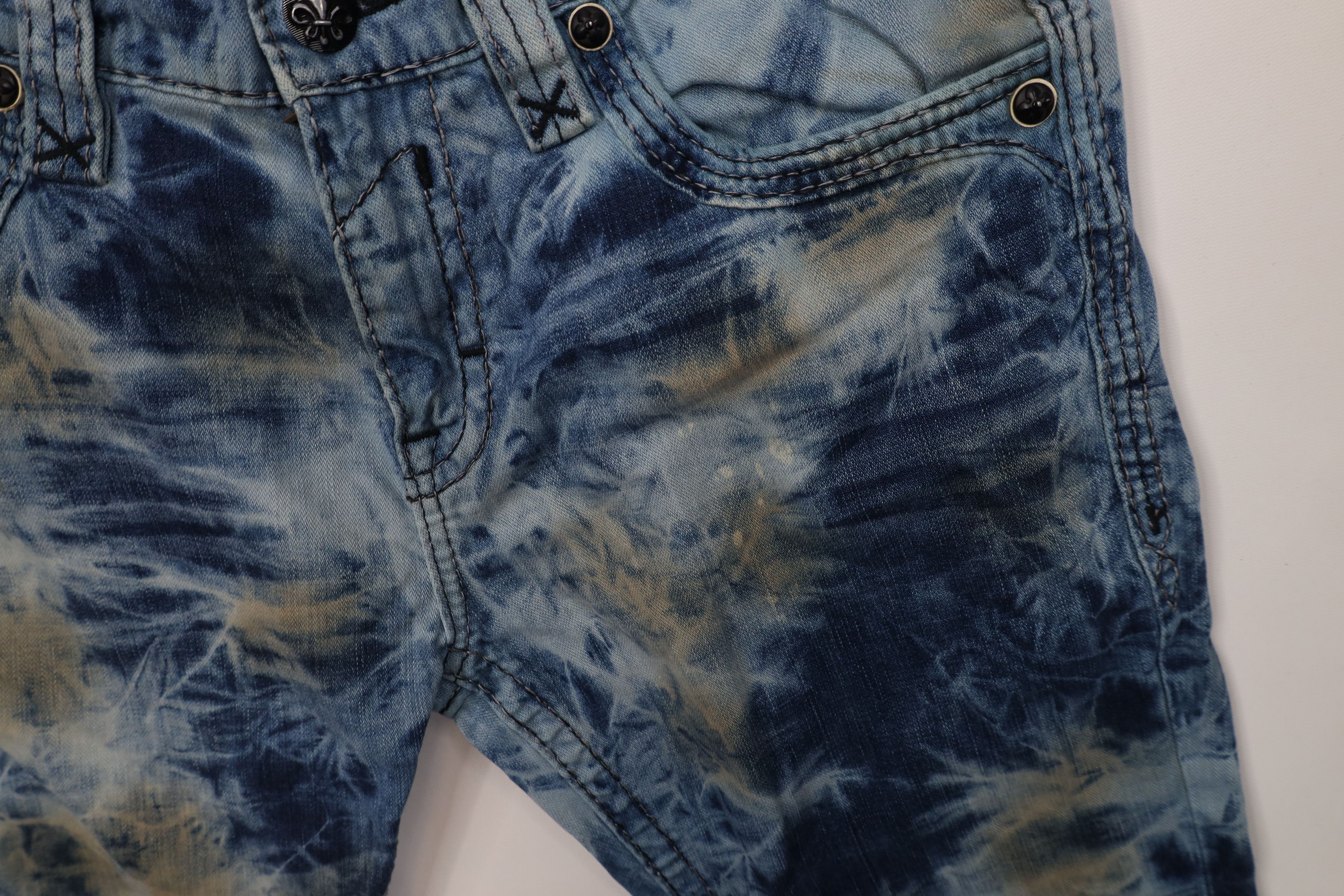 Rock Revival Rock Revival Acid Wash Teles Alt Straight Leg Jeans Studded Size US 34 / EU 50 - 6 Thumbnail