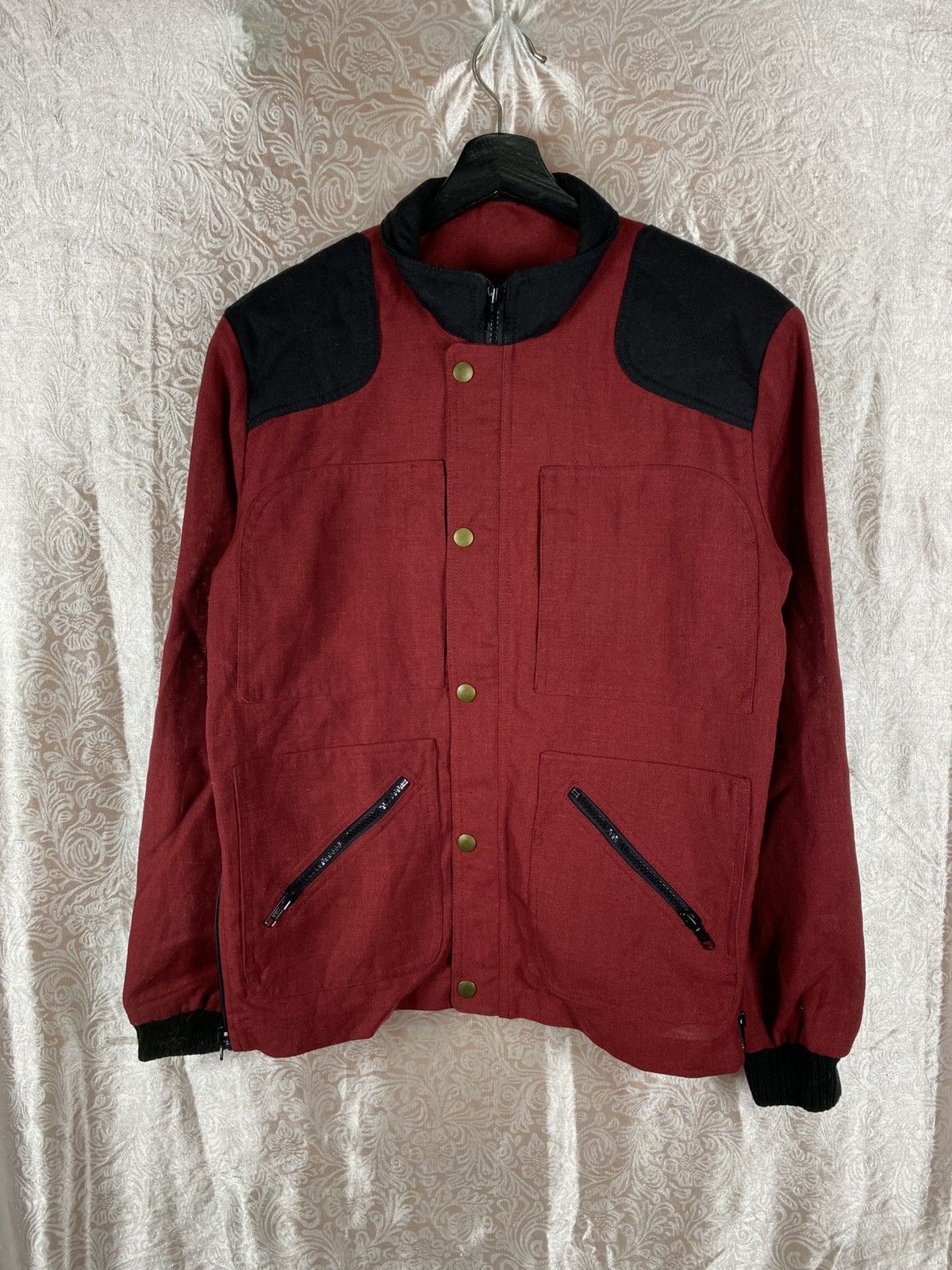 Fusalp Fusalp Vintage Ski Red Black Snap Button Utility Jacket Size US M / EU 48-50 / 2 - 3 Thumbnail