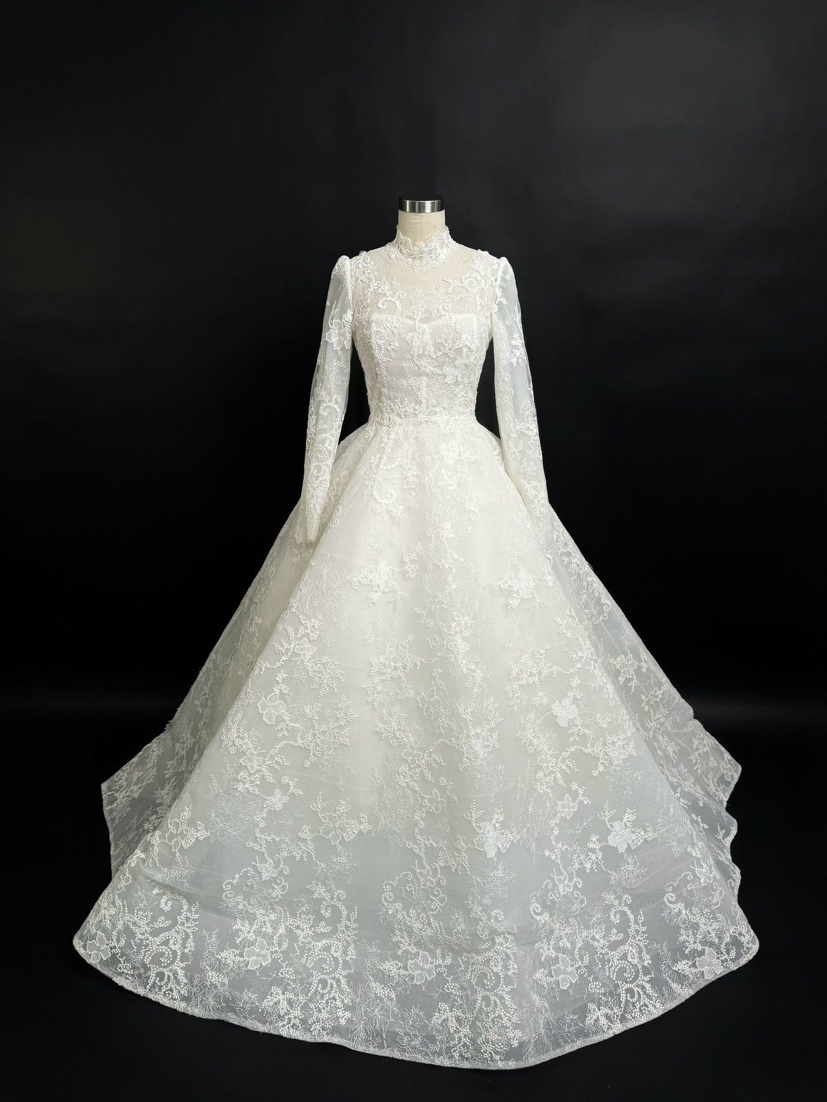 Other Preloved US 2 Anna Augusta French Corded Lace Bridal Dress Size XS / US 0-2 / IT 36-38 - 2 Thumbnail