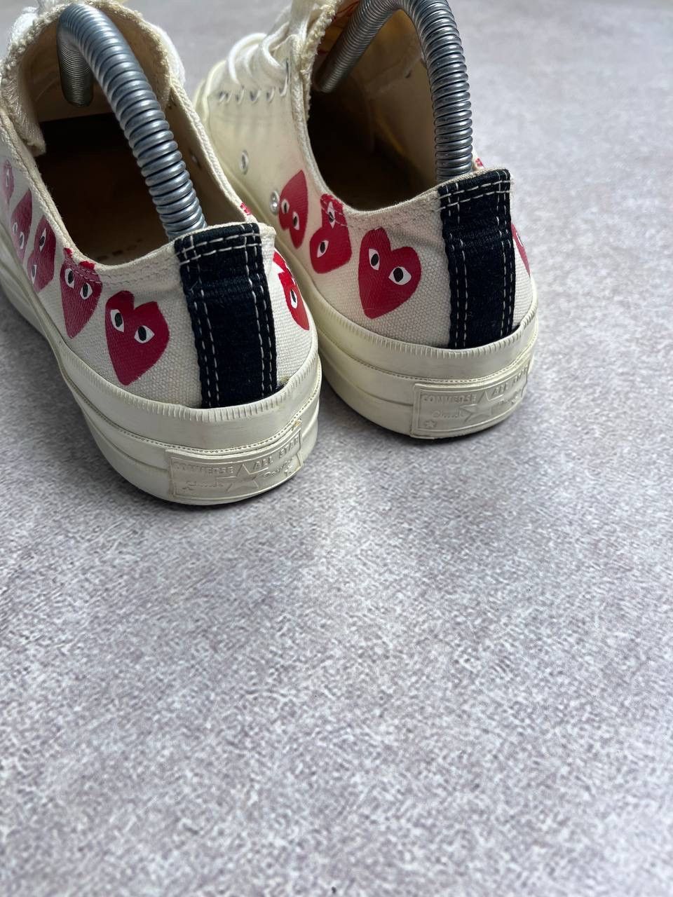 Comme des Garcons PLAY × Converse × Vintage Vintage PLAY Comme Des Garcons Heart Chuck Tailor Sneakers Size US 8 / IT 38 - 10 Thumbnail