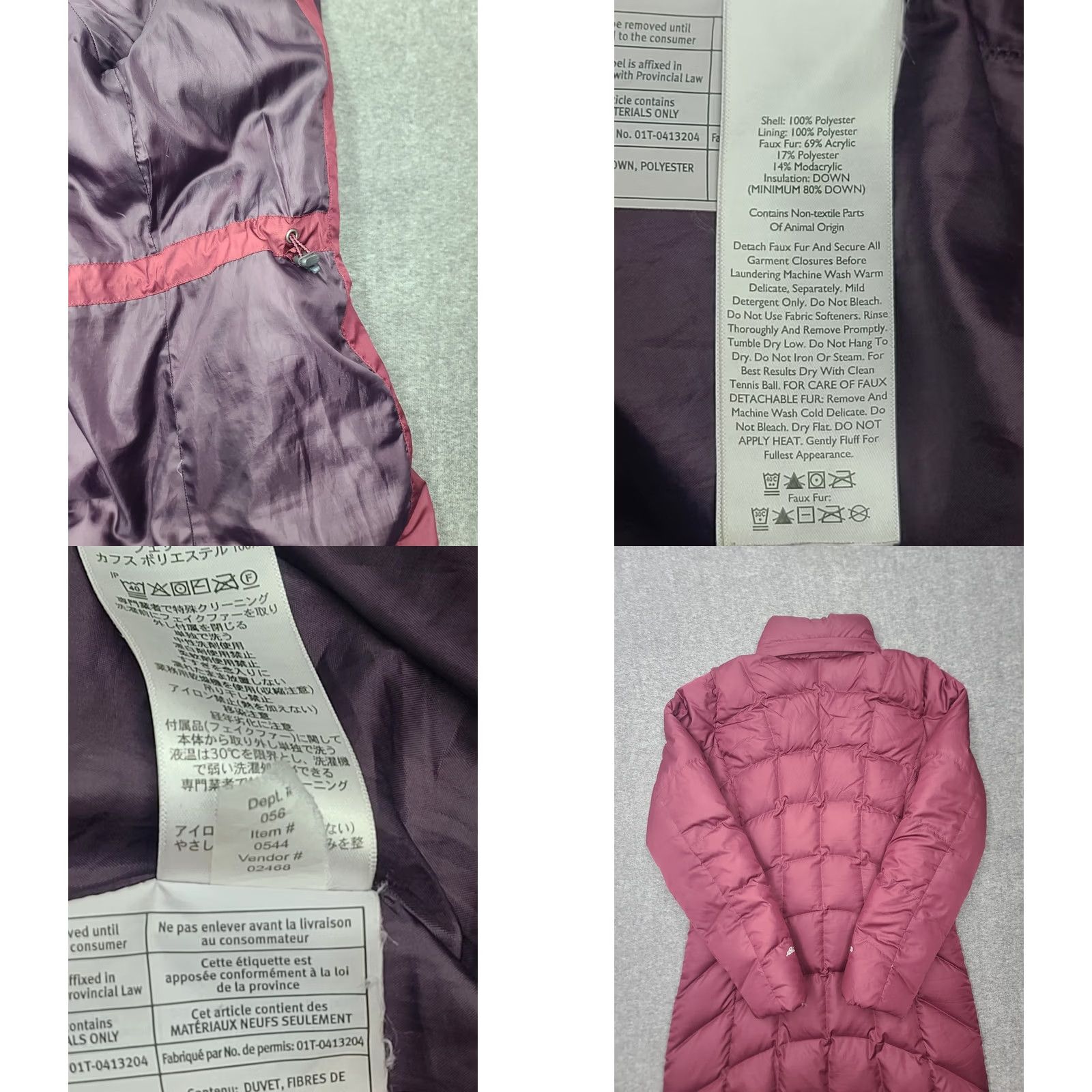Eddie Bauer Eddie Bauer Sun Valley Down Parka Jacket Women S Burgundy 650 Fill Puffer Long Size S / US 4 / IT 40 - 9 Thumbnail