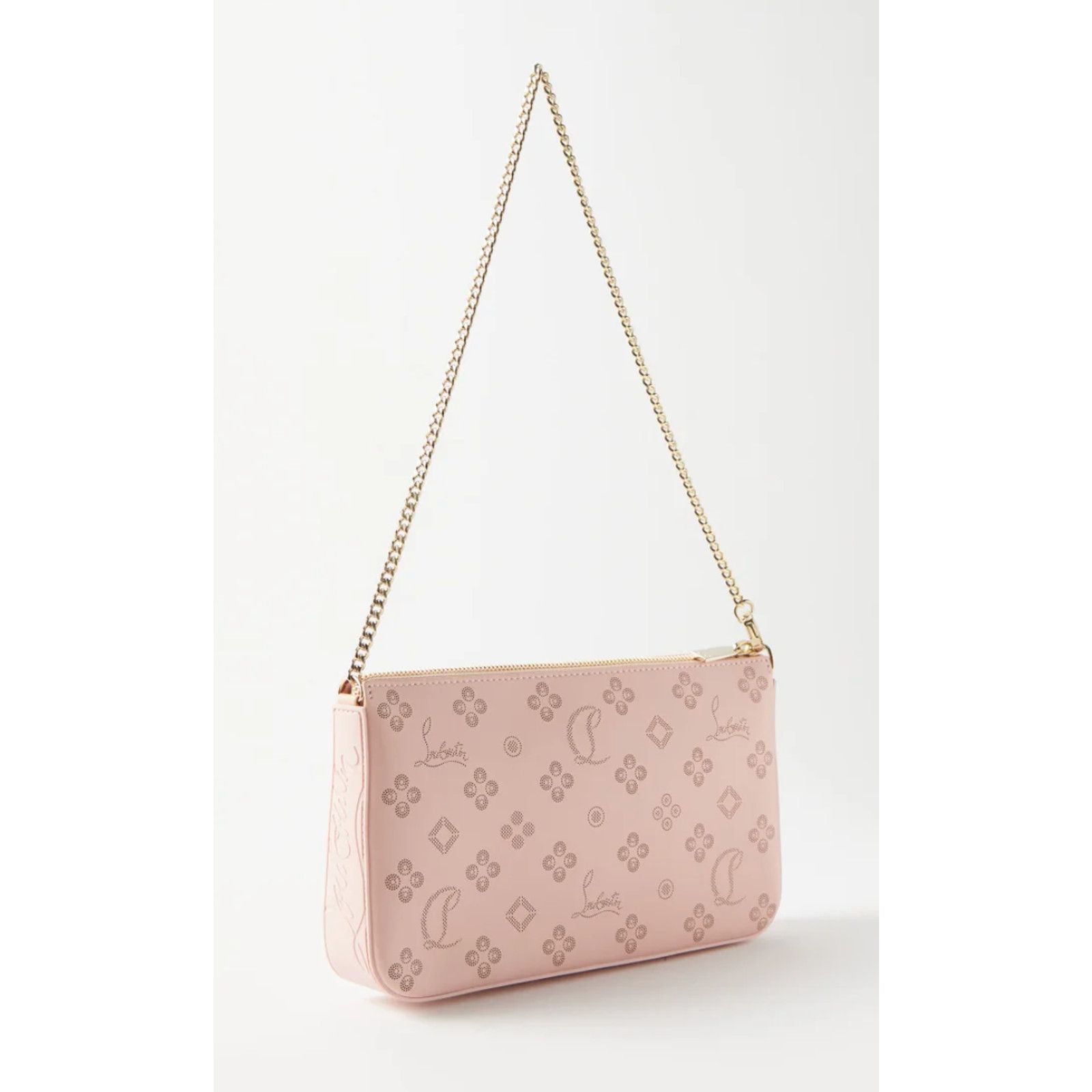 Christian Louboutin Christian Louboutin Leather Pouch Chain Shoulder Clutch Bag Size ONE SIZE - 4 Thumbnail