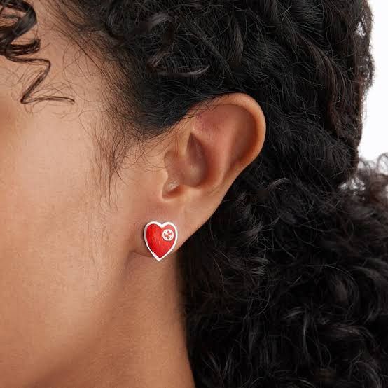 Gucci Gucci red heart earrings Size ONE SIZE - 4 Thumbnail