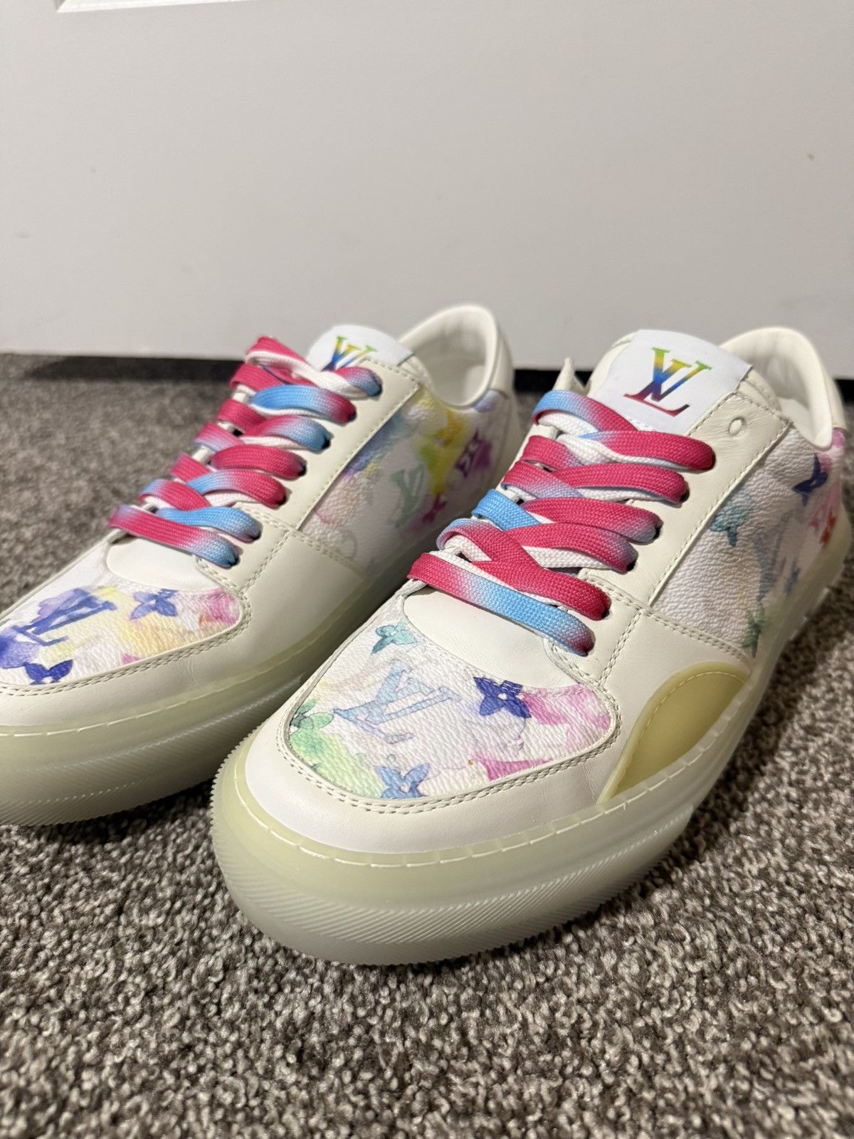 Louis Vuitton Lv Monogram Leather Sneakers Size US 8.5 / EU 41-42 - 5 Thumbnail