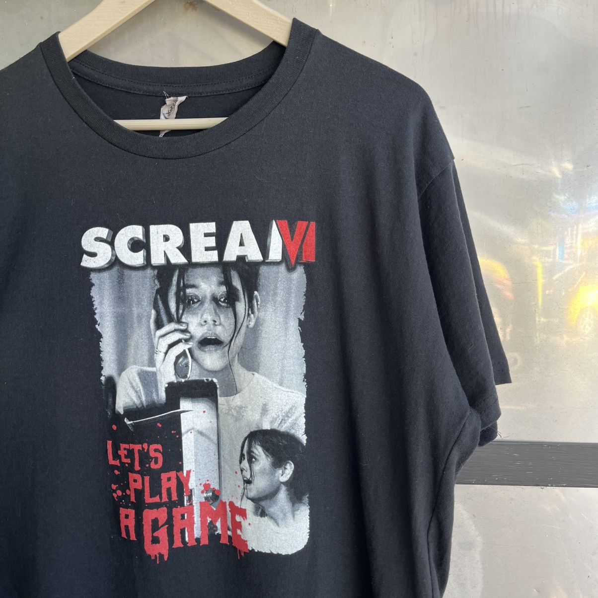 Expert Horror Scream IV 2023 Let’s Play Game Jenna Ortega Horror Movie Tee Size US XL / EU 56 / 4 - 1 Thumbnail