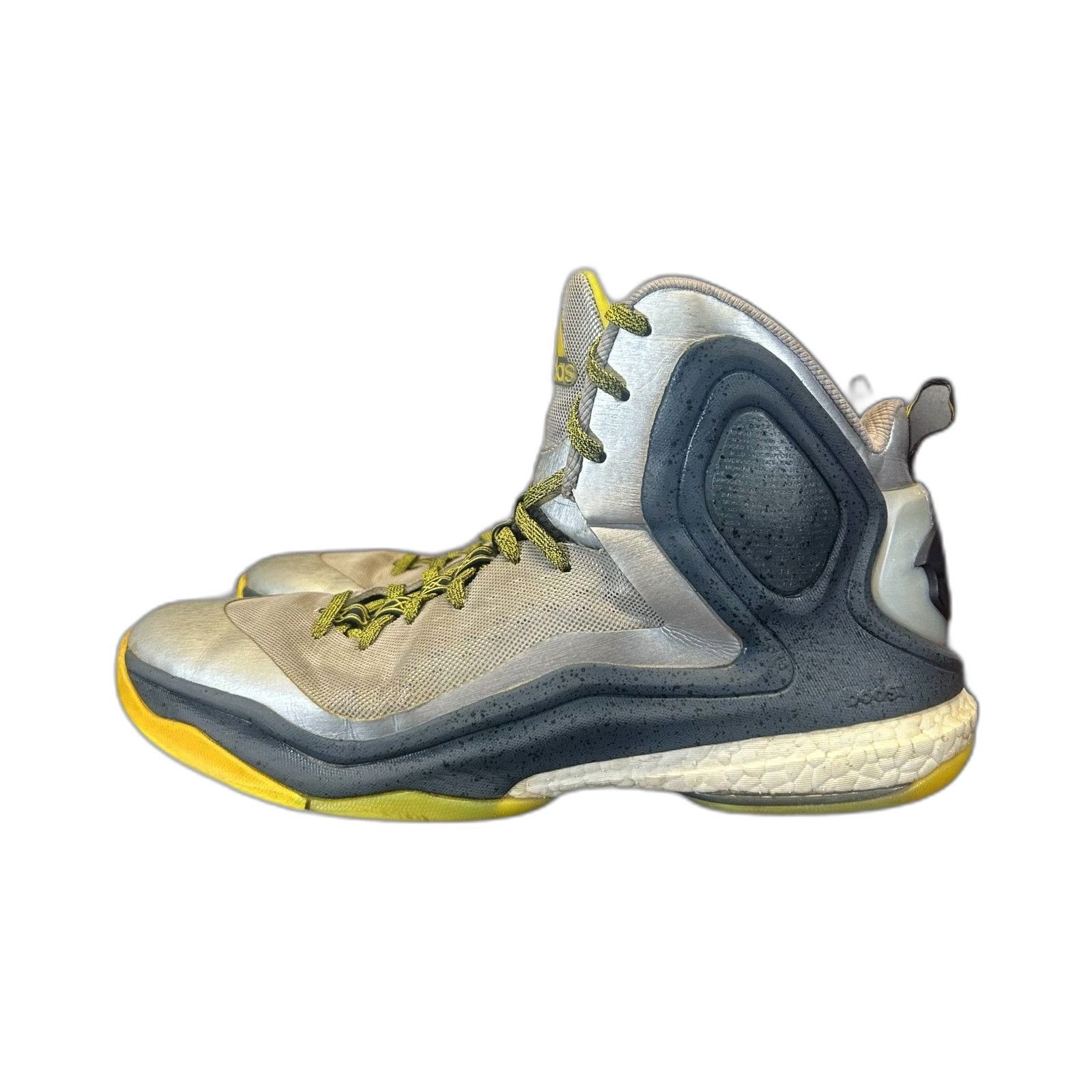 Adidas Adidas Derrick Rose 5 Boost Basketball Shoes C76491 Silver/Y Size US 12 / EU 45 - 6 Thumbnail