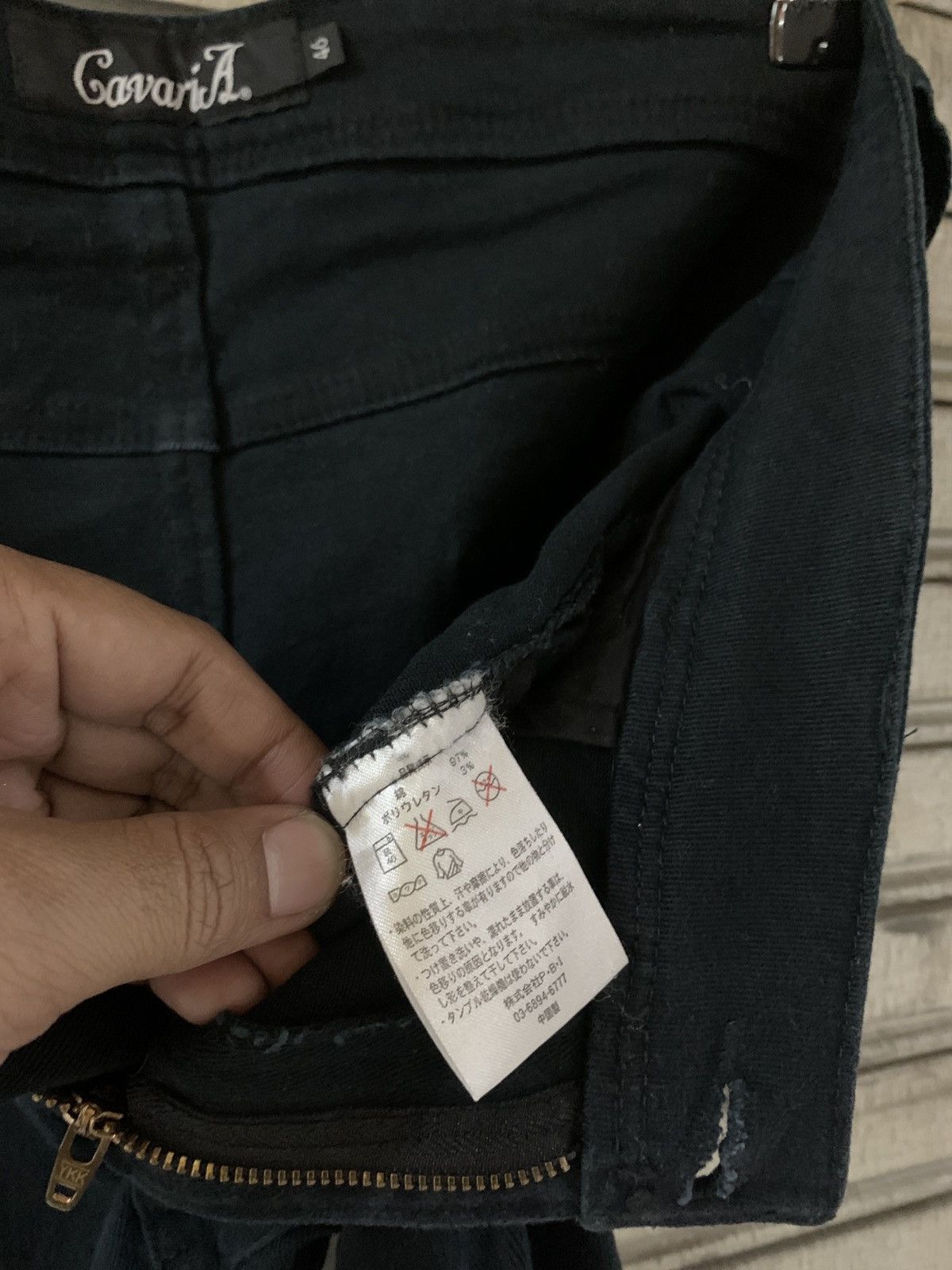 If Six Was Nine CavariA j-cut black denim pants Size US 32 / EU 48 - 9 Thumbnail