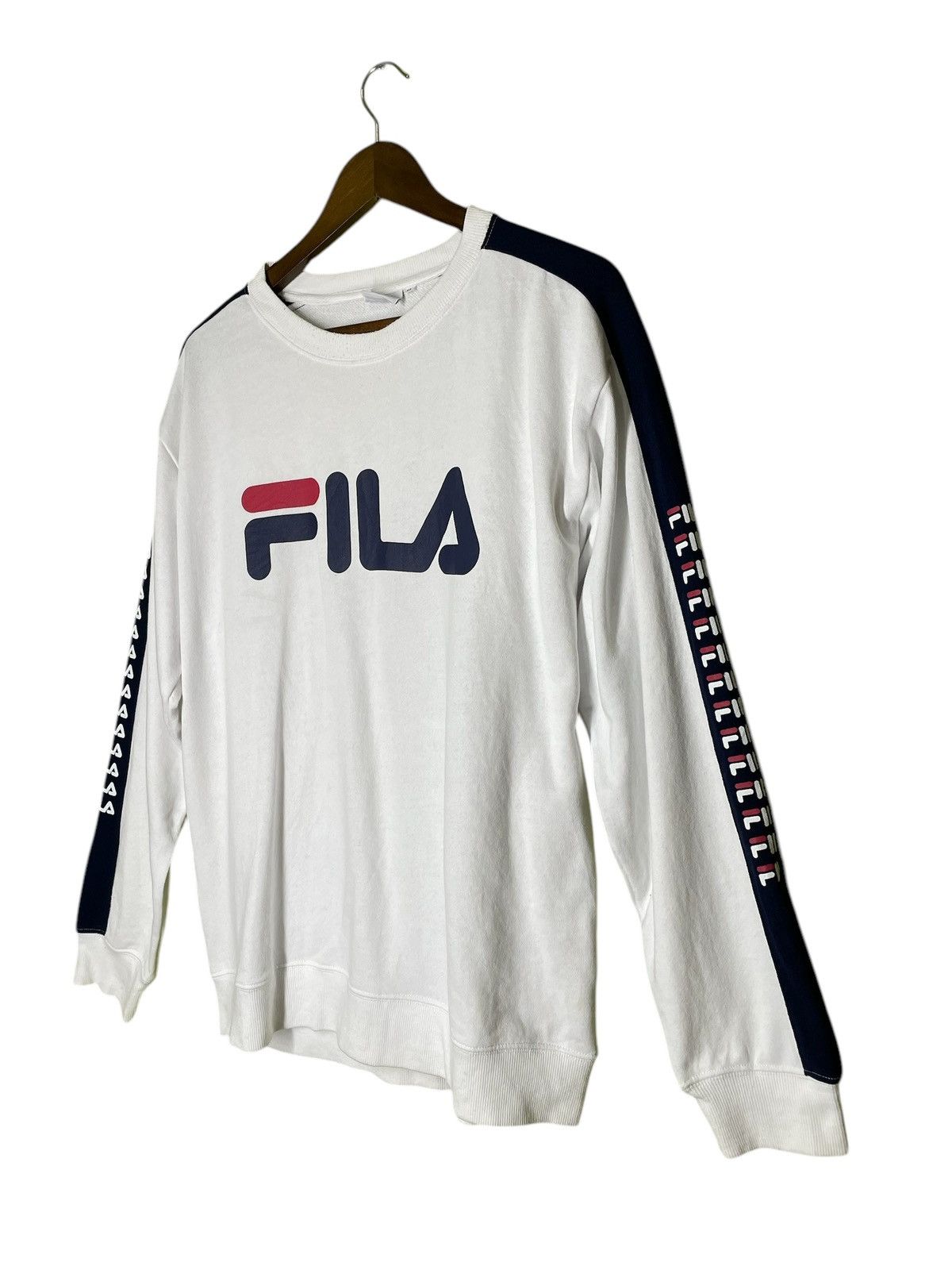 Fila × Japanese Brand VINTAGE 90s FILA CREWNECK BIG LOGO PRINTED SWEATSHIRT SIZE M Size US M / EU 48-50 / 2 - 2 Thumbnail