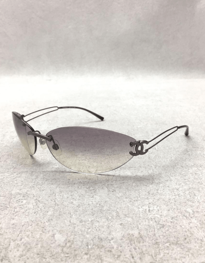 Chanel Chanel Sunglasses 4049 Rhinestone CC 4017 Rimless Vintage Size ONE SIZE - 2 Thumbnail