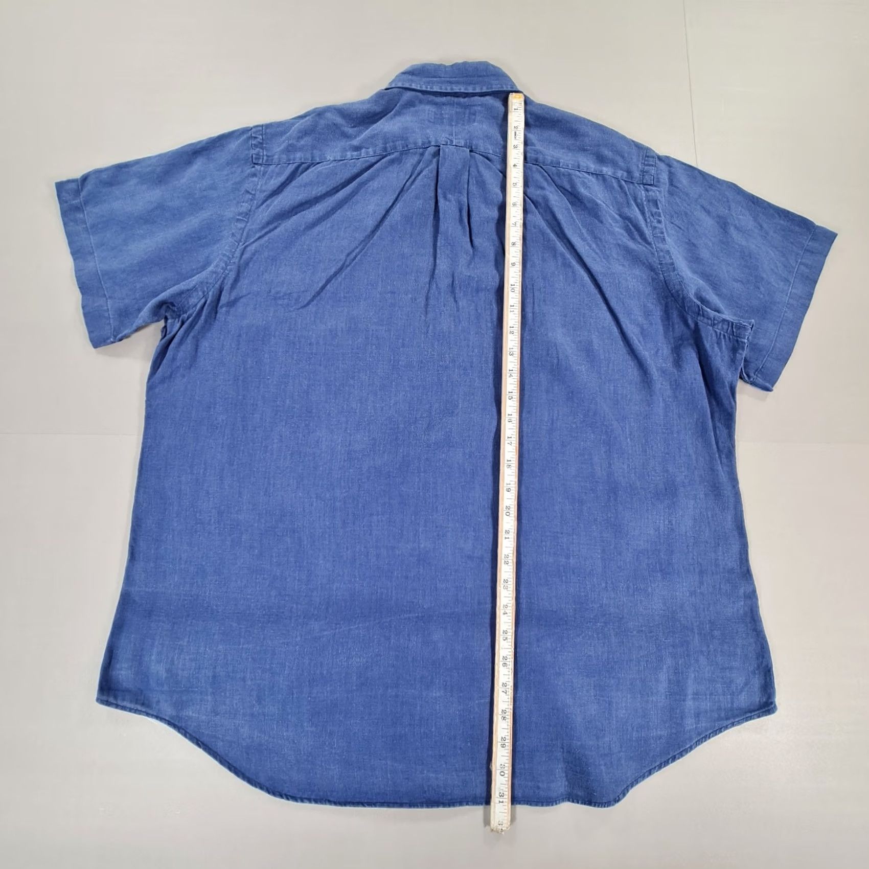 Polo Ralph Lauren Polo Ralph Lauren Shirt Mens XL Linen Navy Blue 100% Linen Button-Up Collared Short Sleeve Casual Classic Size US XL / EU 56 / 4 - 6 Thumbnail